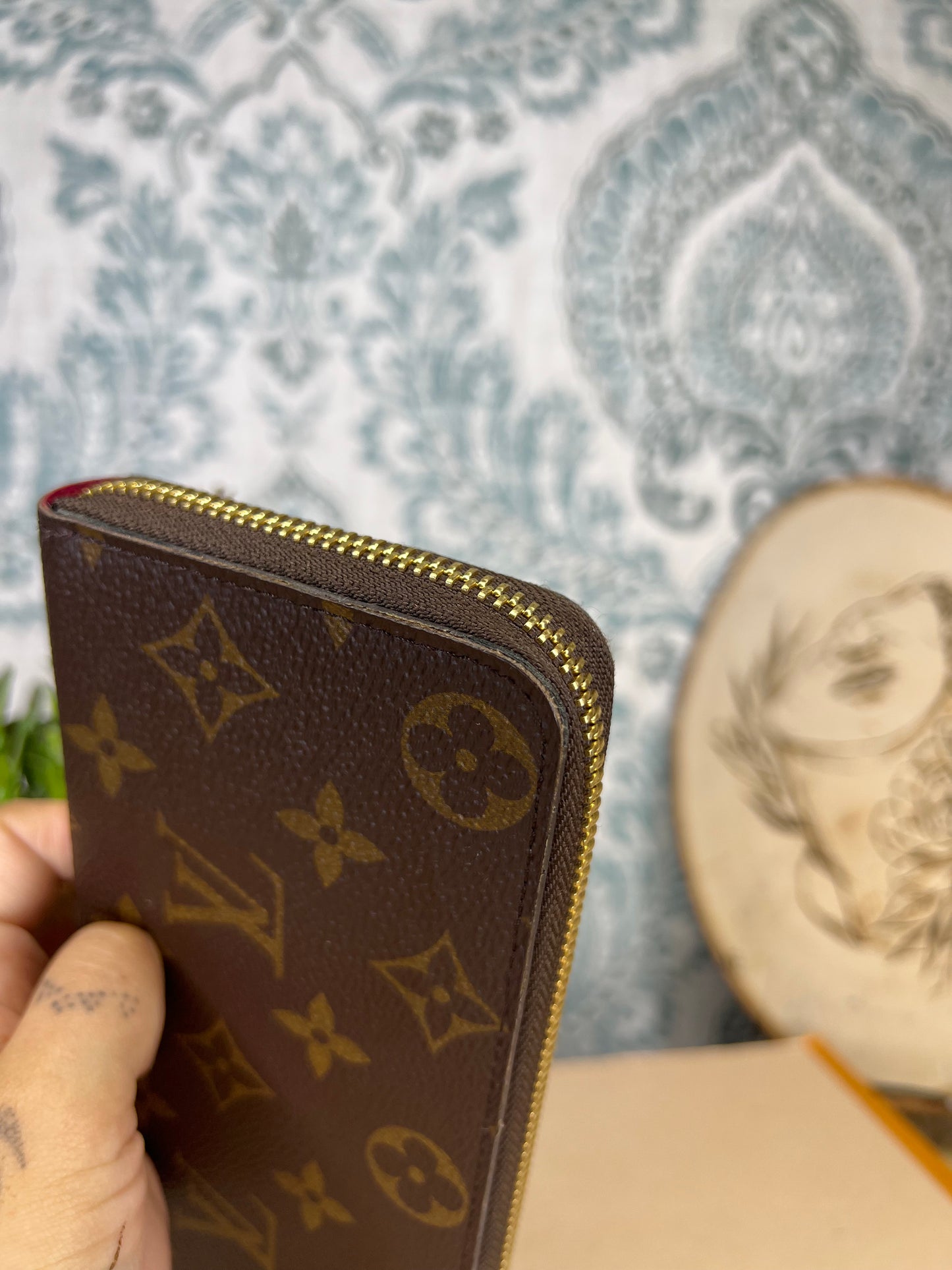 Louis Vuitton Fuschia Clemence Wallet