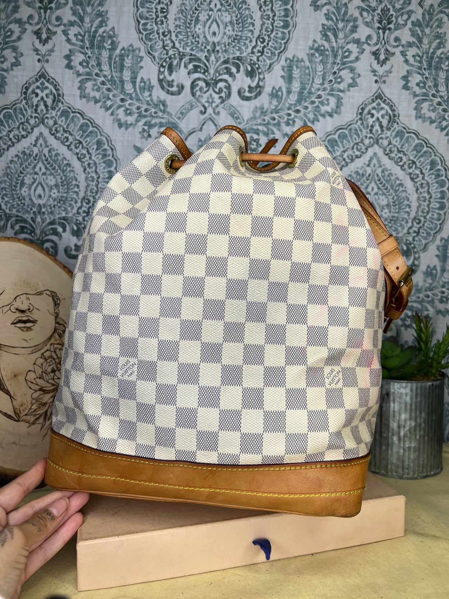 Damier Azur Noe GM