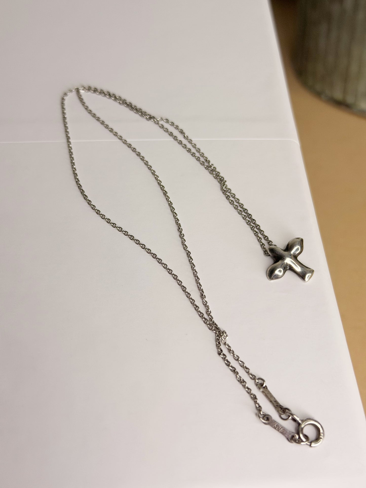Tiffany & Co. Elsa Perretti Silver Dove Necklace