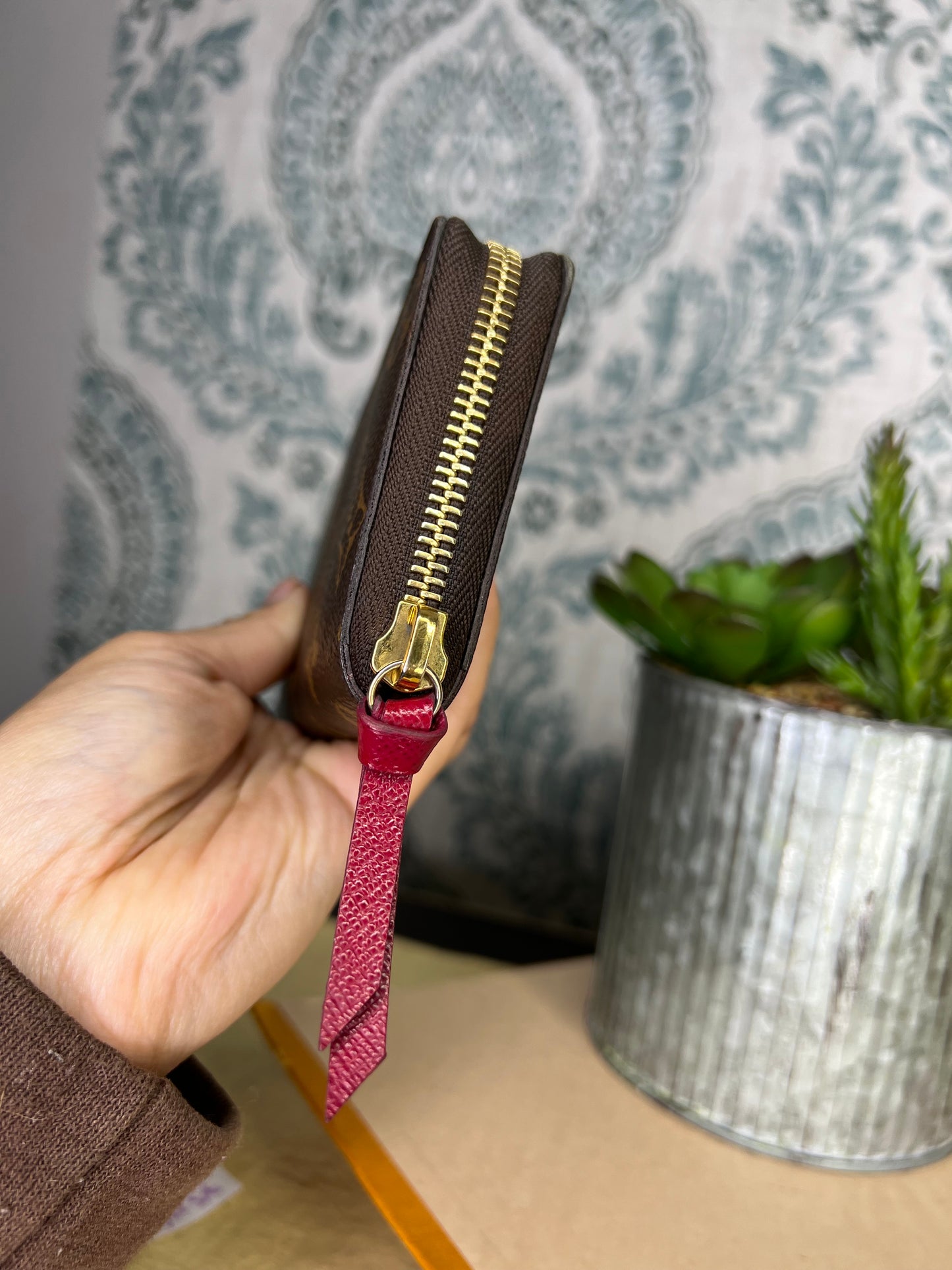 Louis Vuitton Clemence Wallet Fuschia