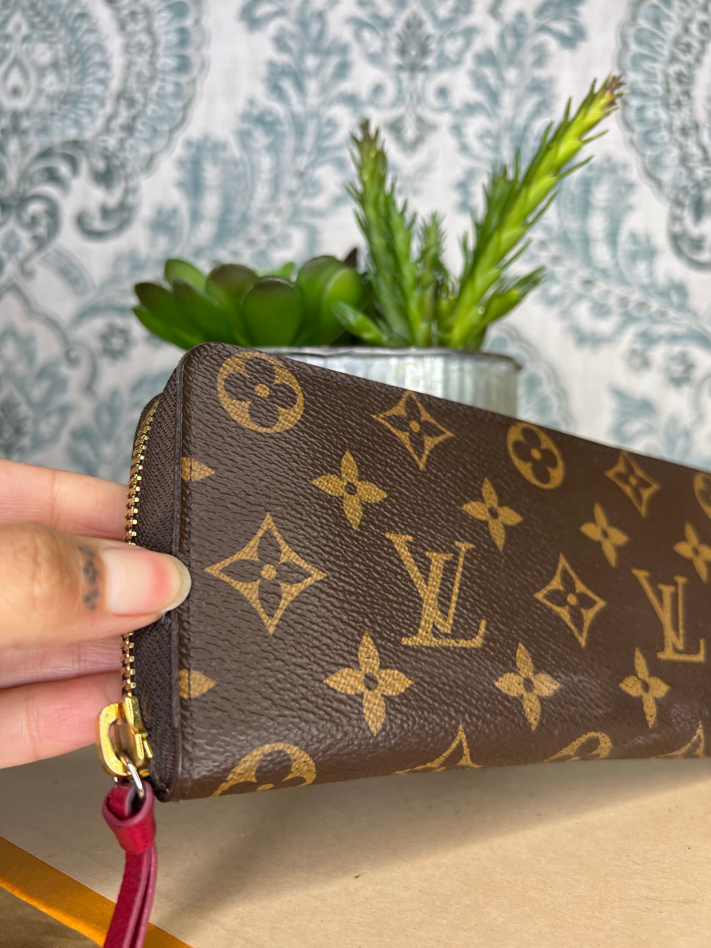 Louis Vuitton Clemence Wallet Fuschia