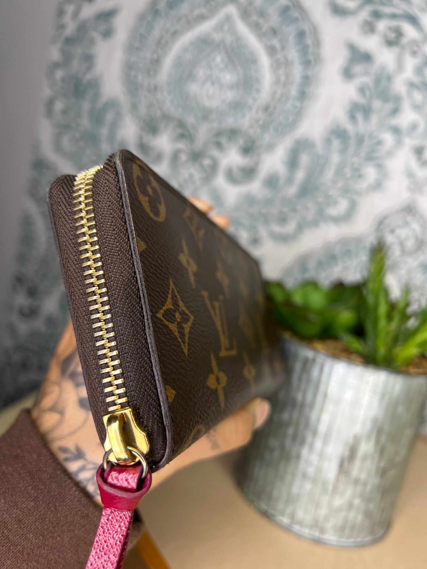 Louis Vuitton Clemence Wallet Fuschia