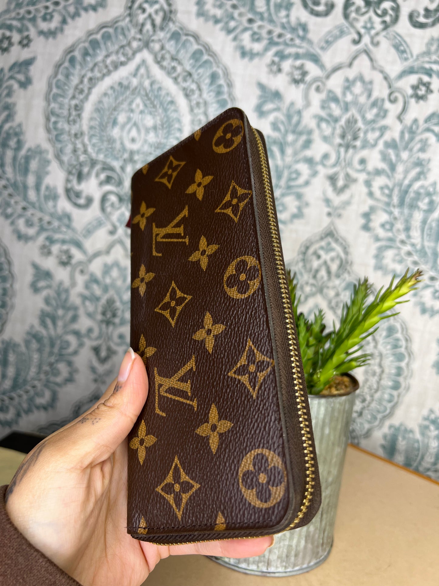 Louis Vuitton Clemence Wallet Fuschia