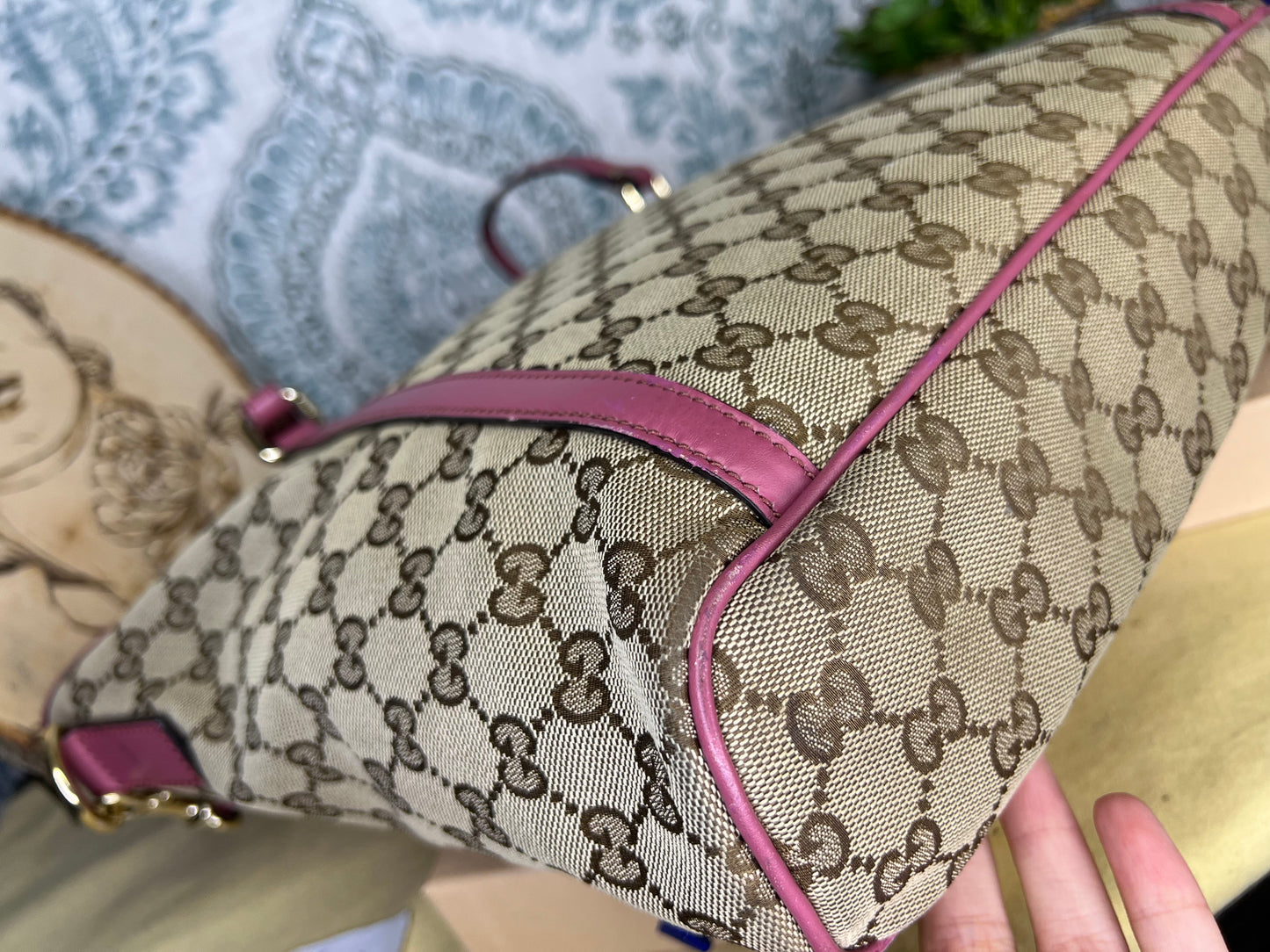 Gucci Joy Peonia Tote Crossbody
