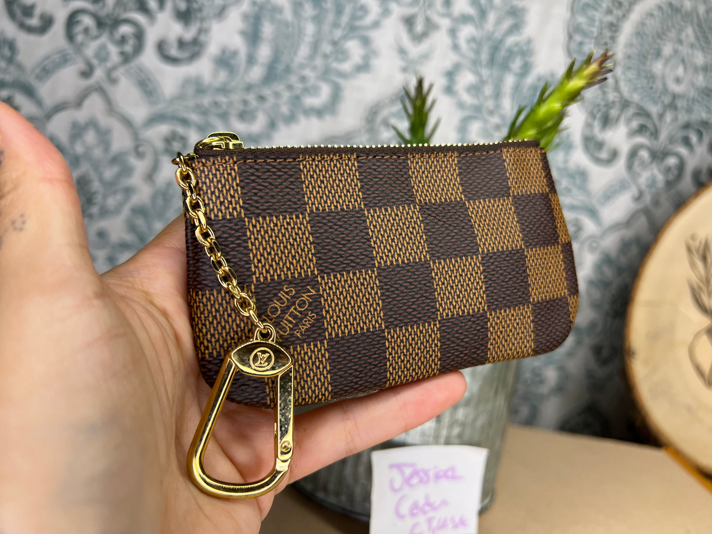 Louis Vuitton Damier Ebene Key Cles