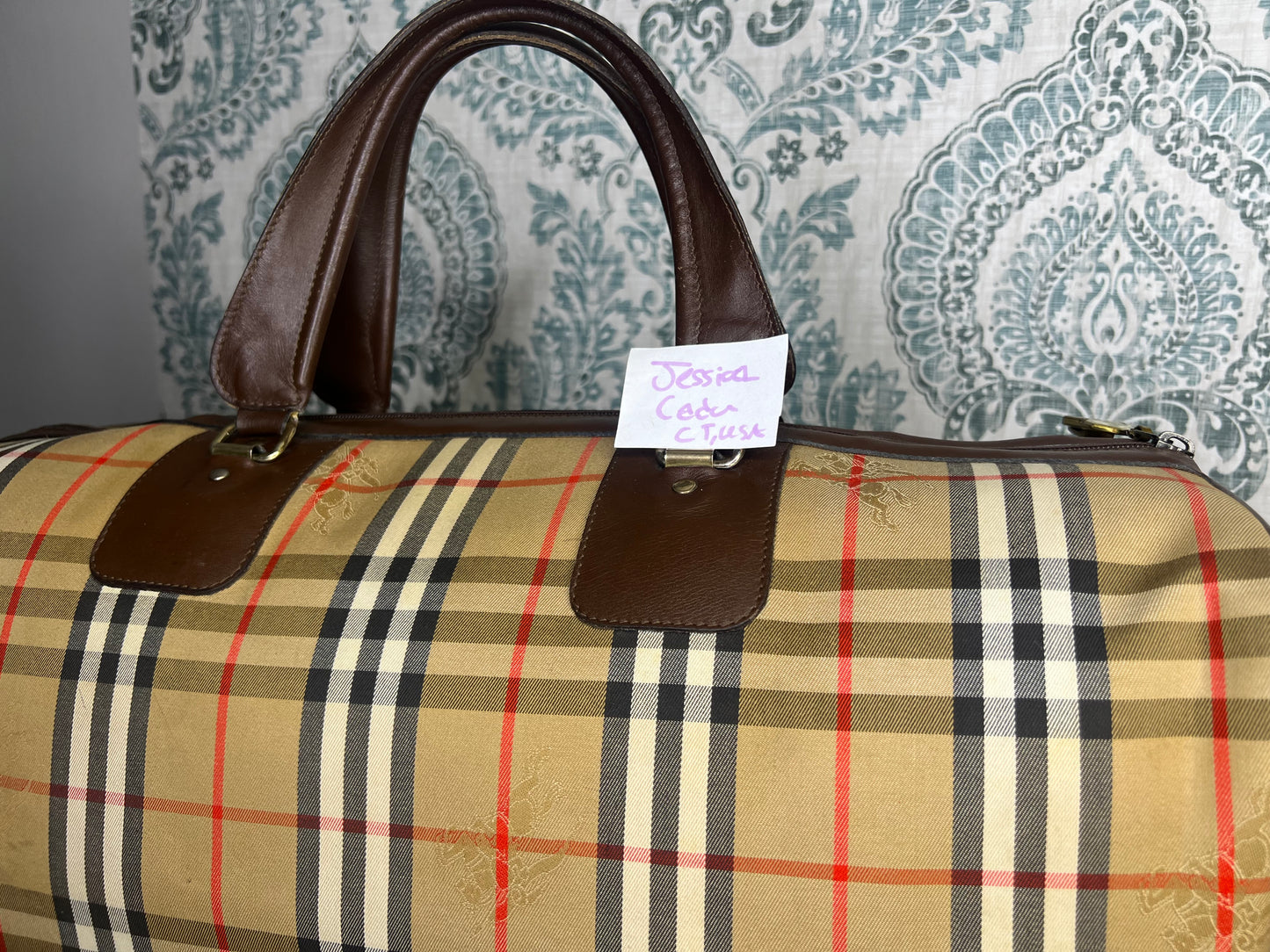 Burberry Nova Check Duffle