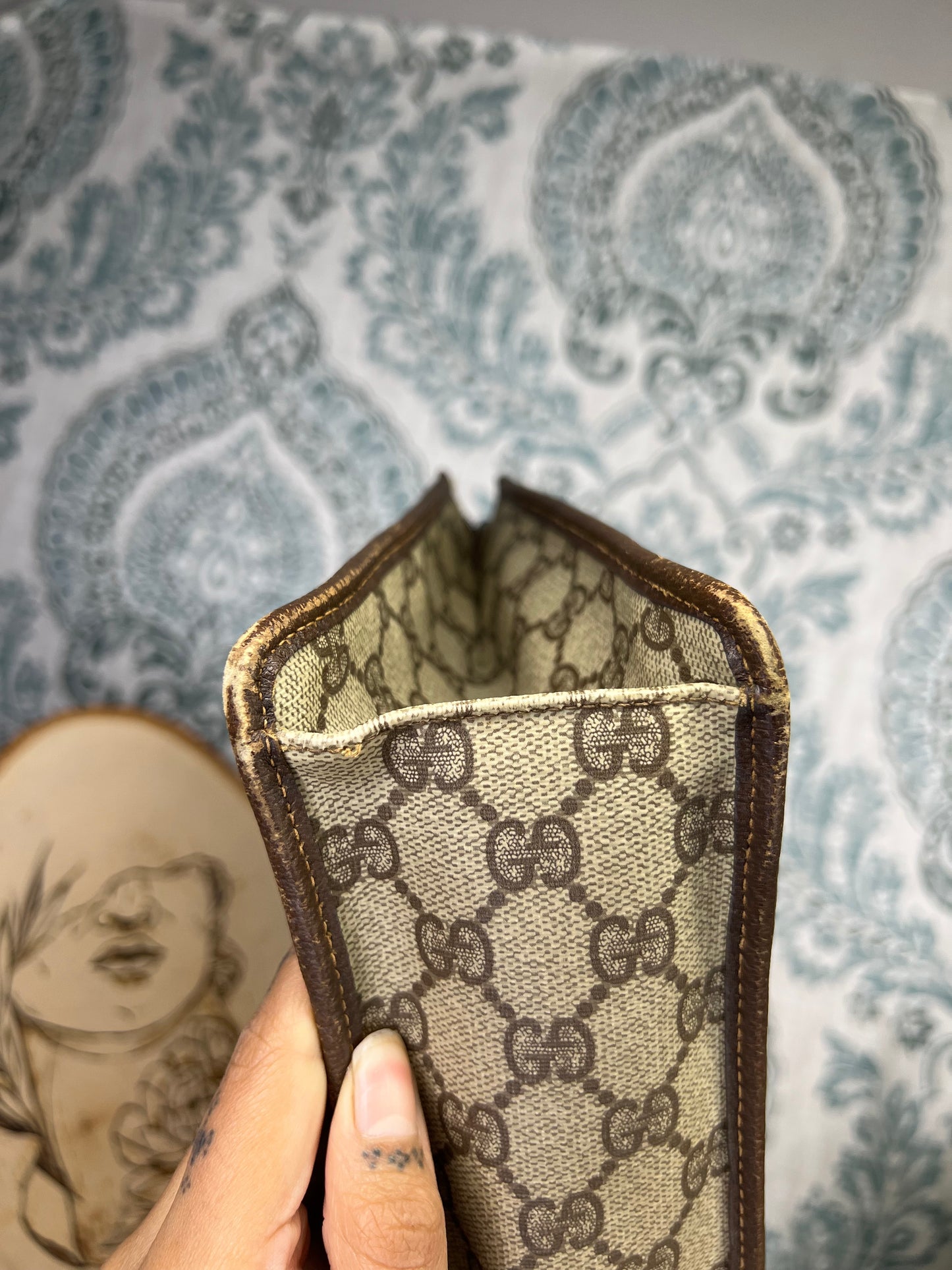 Gucci Vintage Brown Clutch