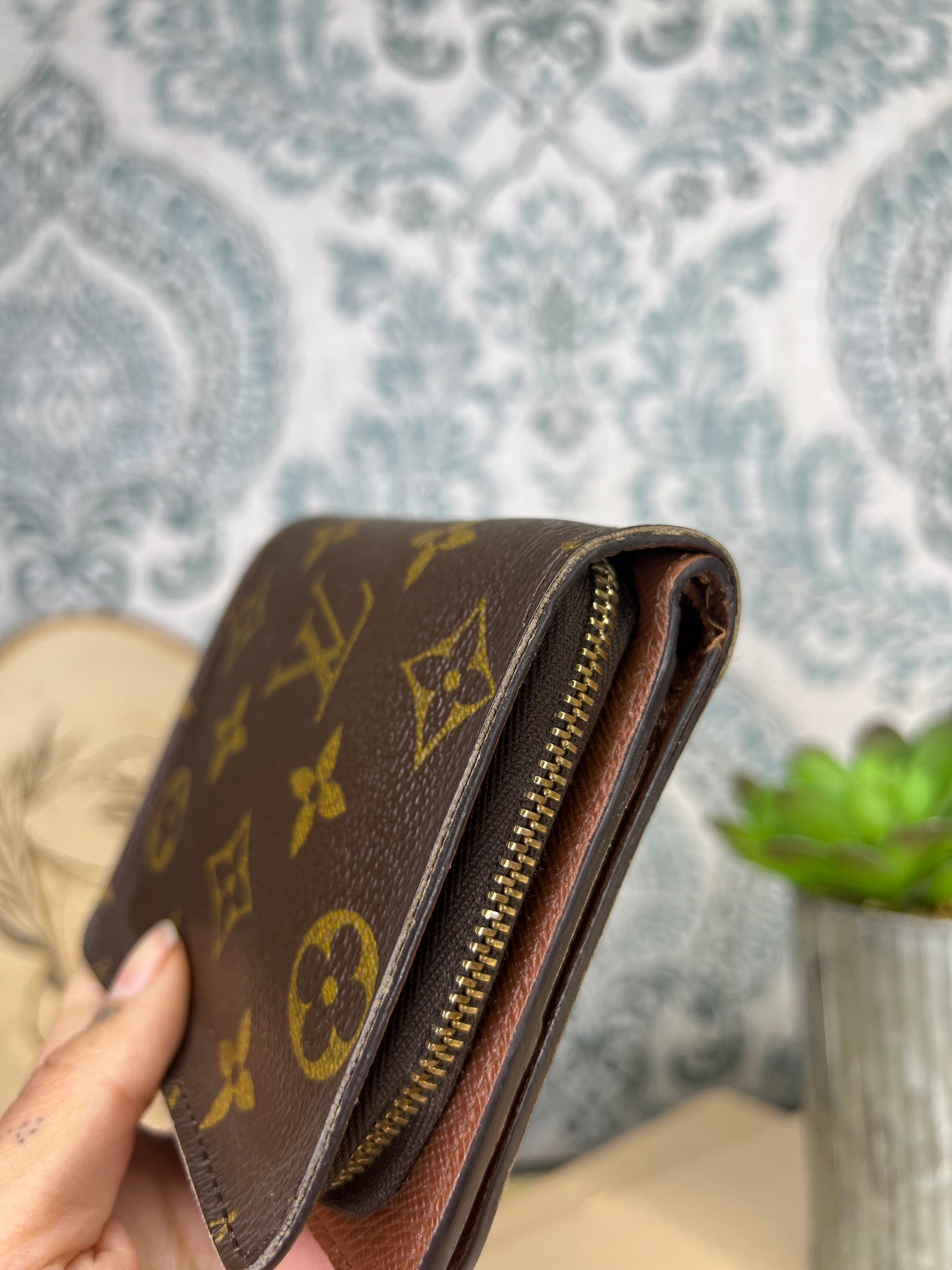 Monogram Compact Zip Wallet