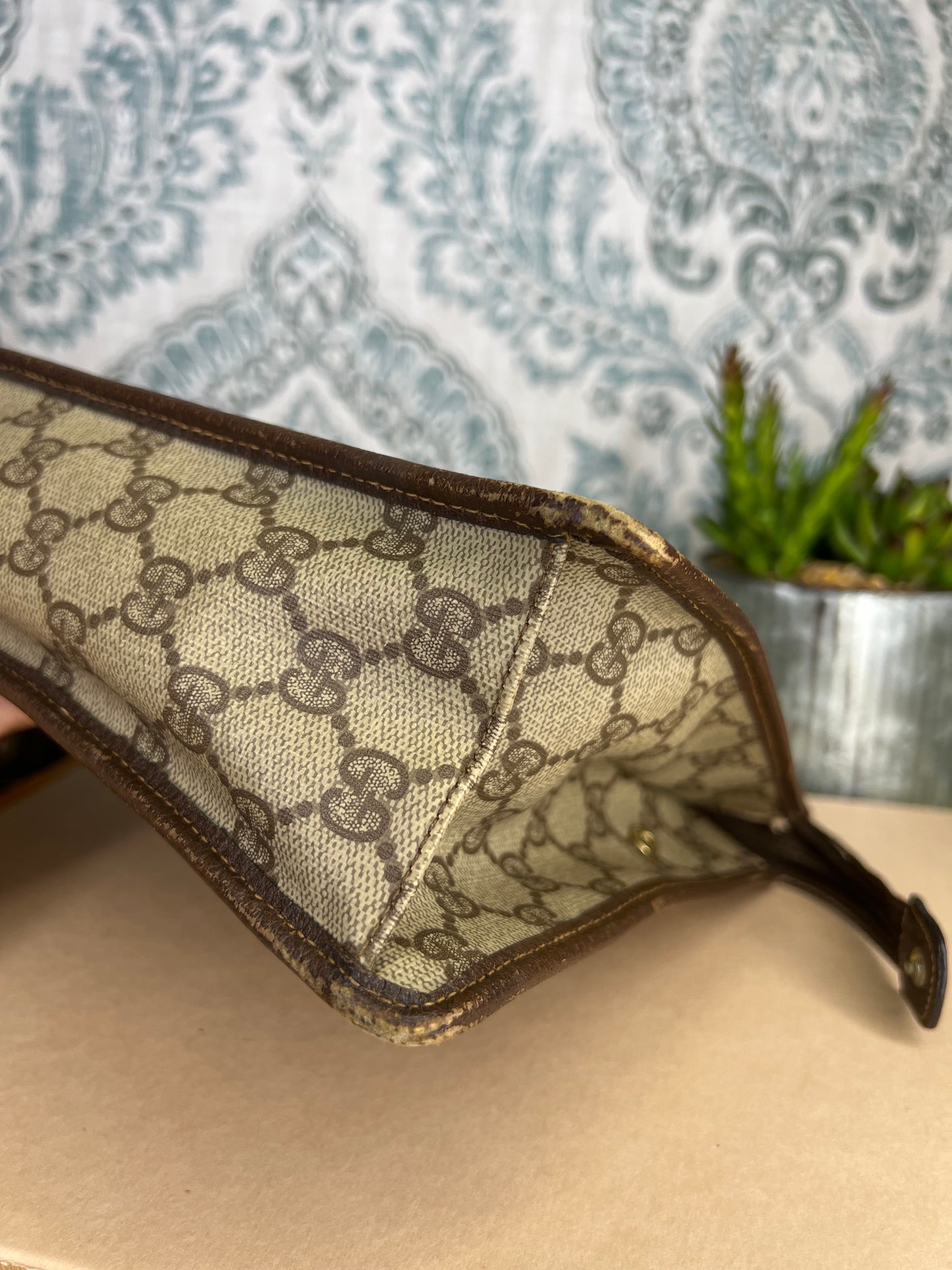 Gucci Vintage Brown Clutch