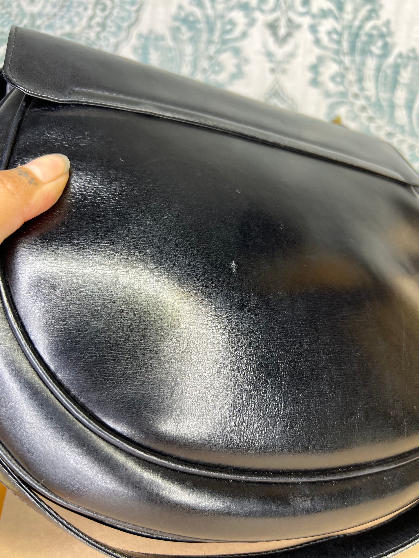 Gucci Vintage Horsebit Black Shoulder Bag