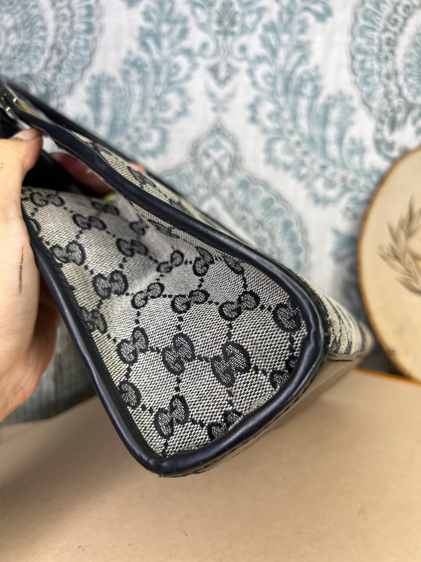 Gucci Jackie Navy Blue Handbag