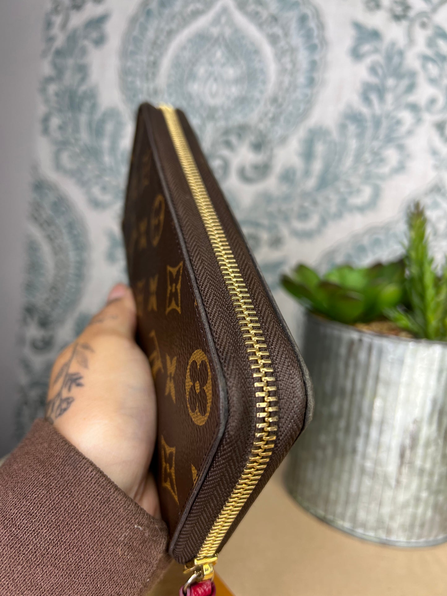 Louis Vuitton Clemence Wallet Fuschia