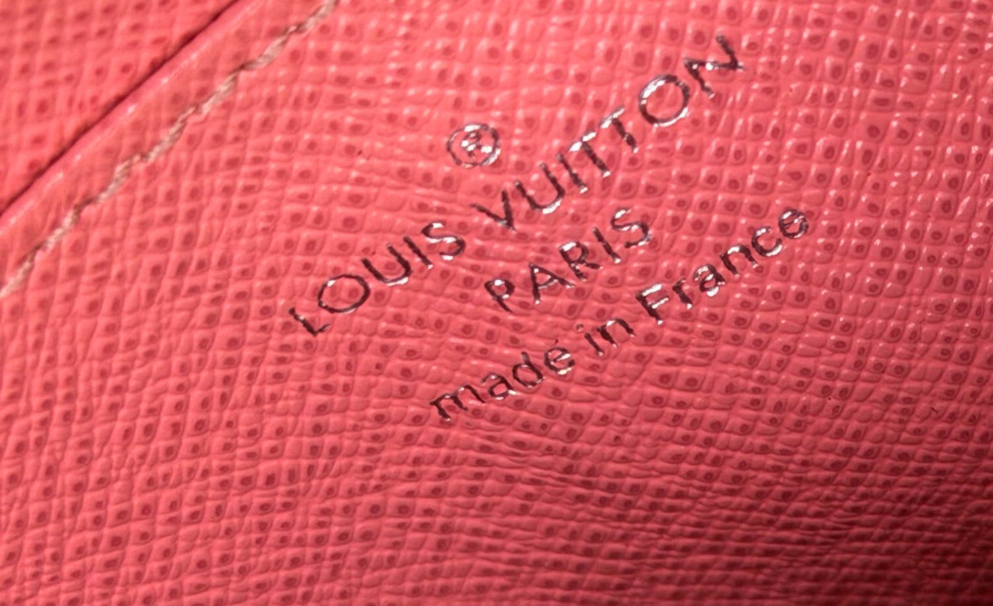 Louis Vuitton Zippy Epi Coin Purse Card Holder Coral