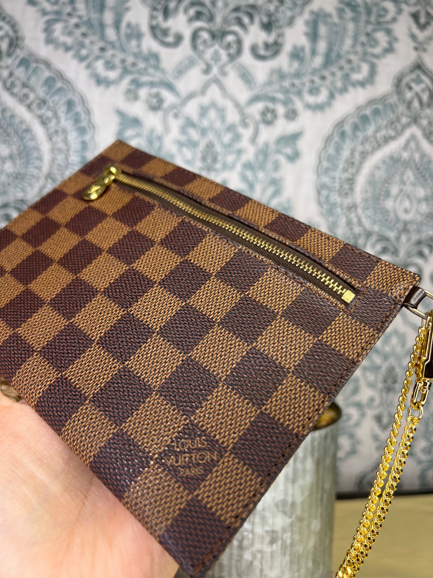 Damier Clifton Wristlet
