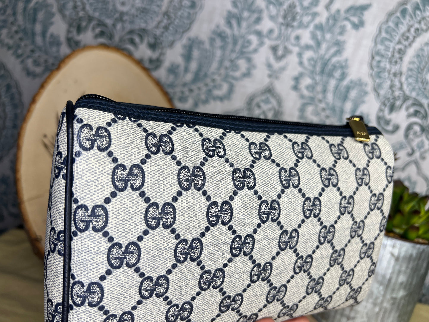 Gucci Navy Vintage Clutch