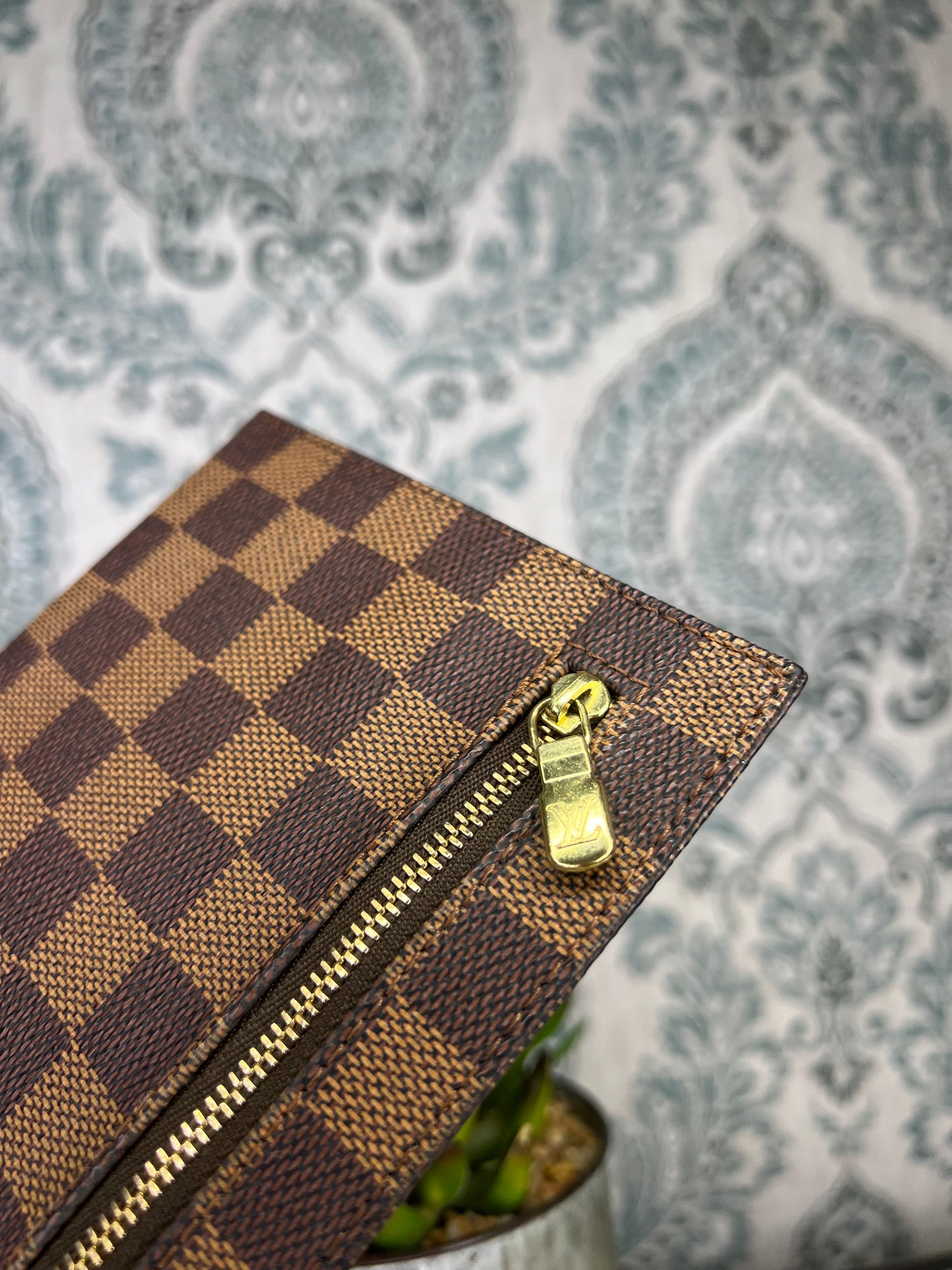 Damier Clifton Wristlet