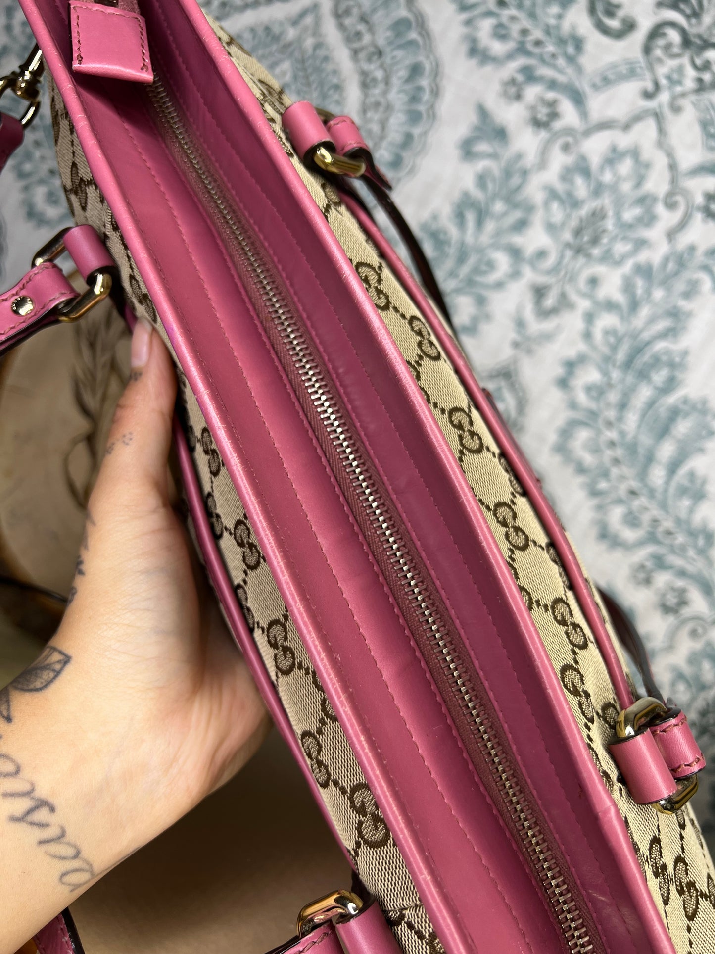 Gucci Joy Peonia Tote Crossbody