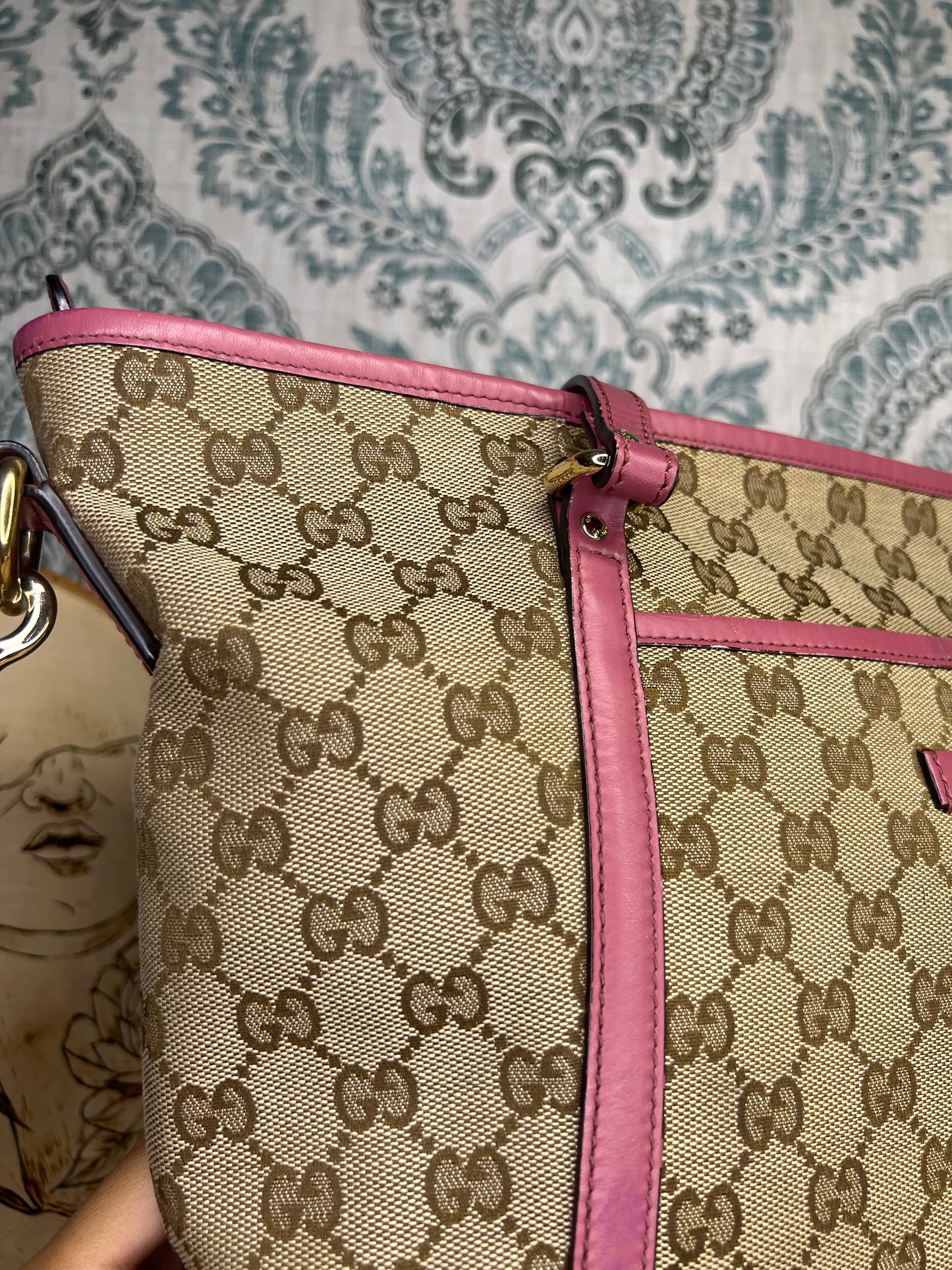 Gucci Joy Peonia Tote Crossbody
