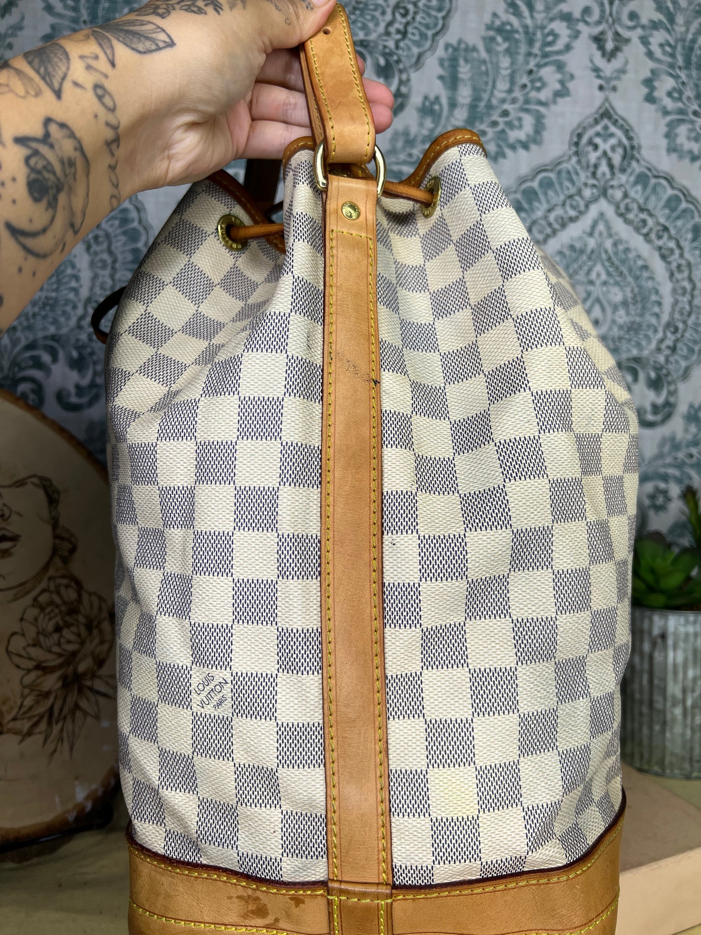 Damier Azur Noe GM