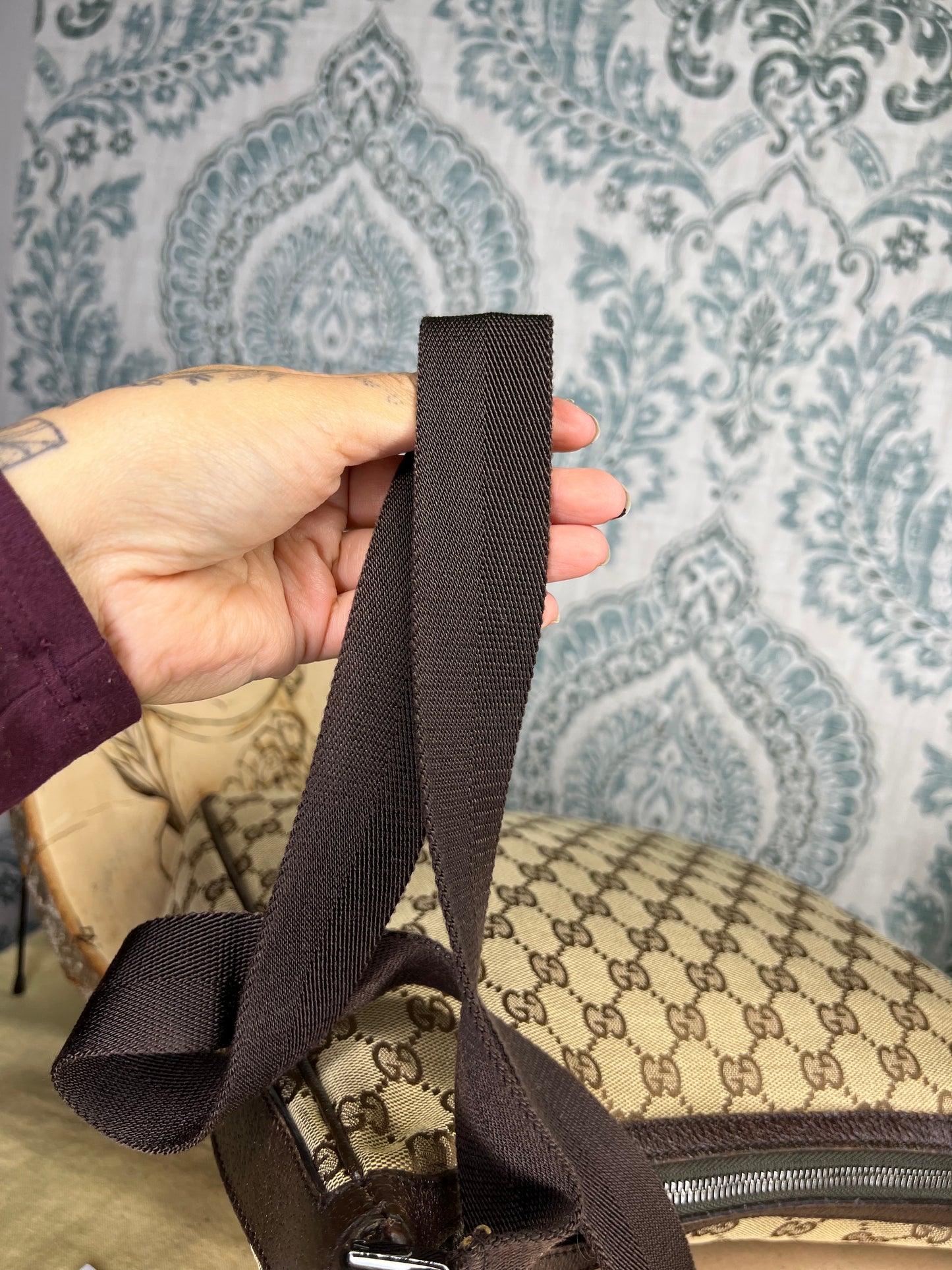 Gucci Canvas Crossbody Bag