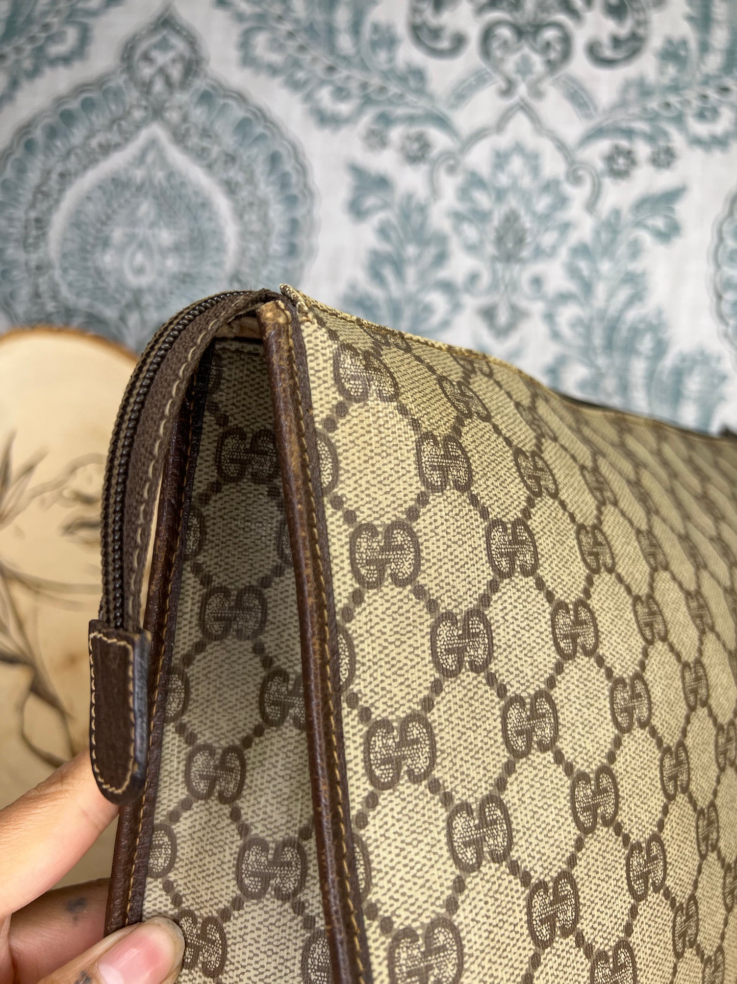 Gucci Vintage Brown Clutch