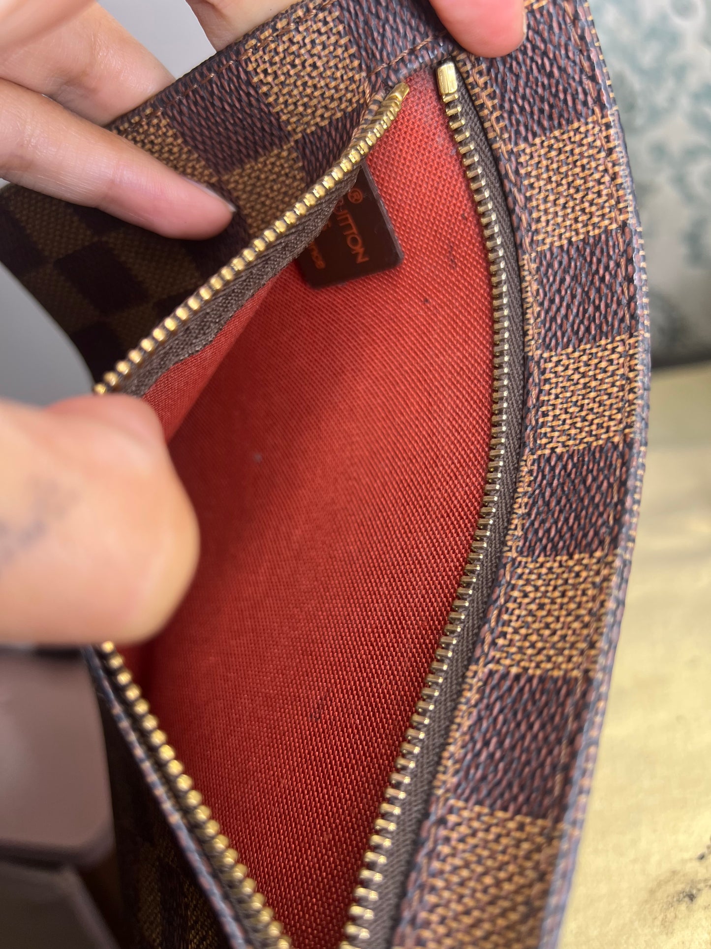 Damier Clifton Wristlet