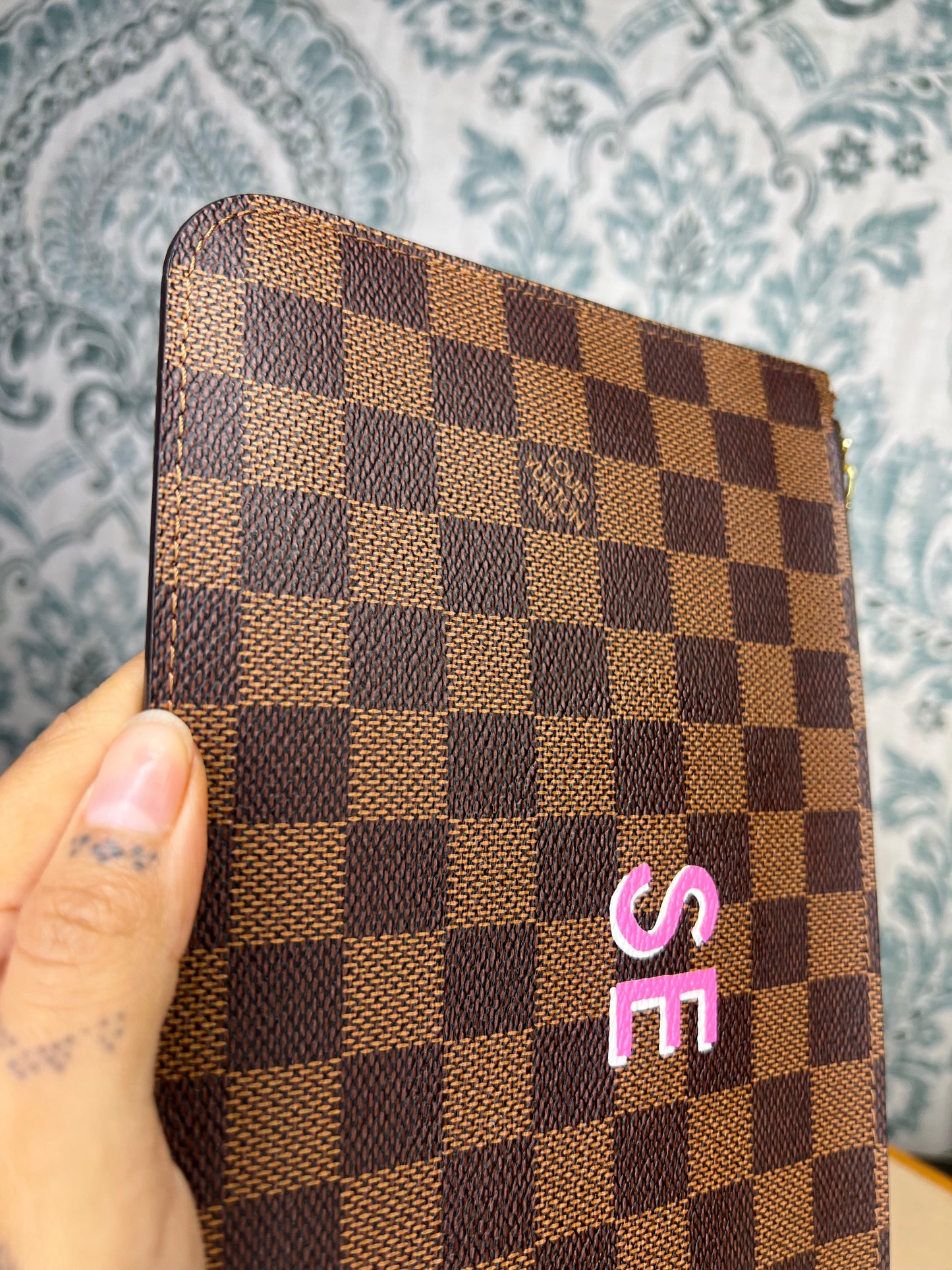 Louis Vuitton Neverfull Pochette Pouch Damier Ebene