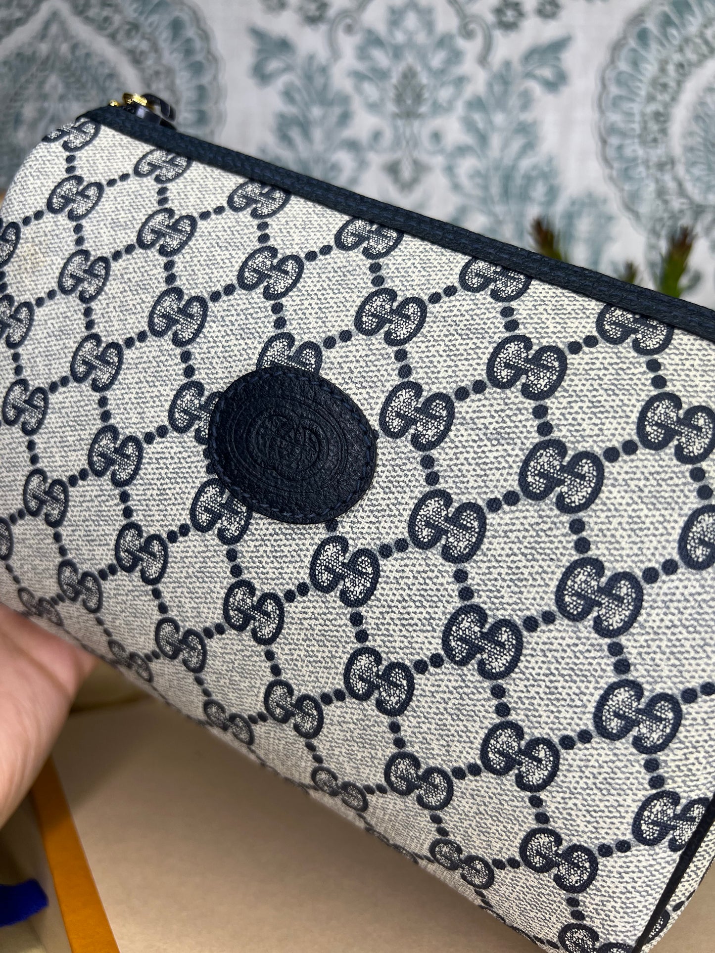Gucci Navy Vintage Clutch