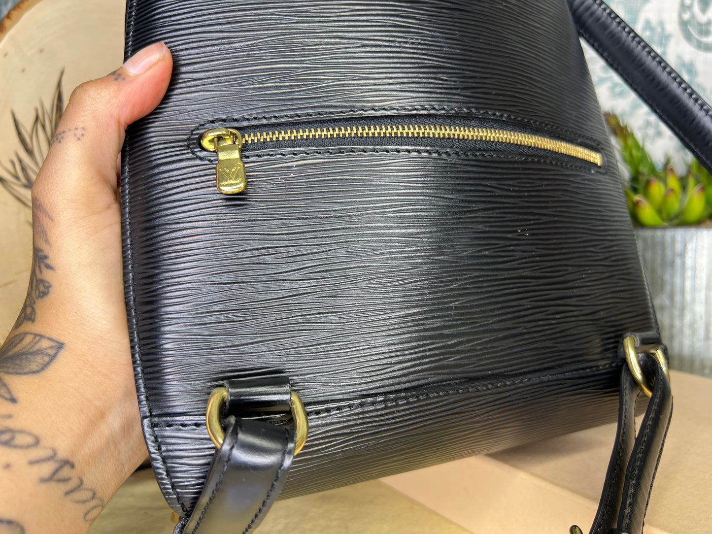 Louis Vuitton Epi Black Mabillon