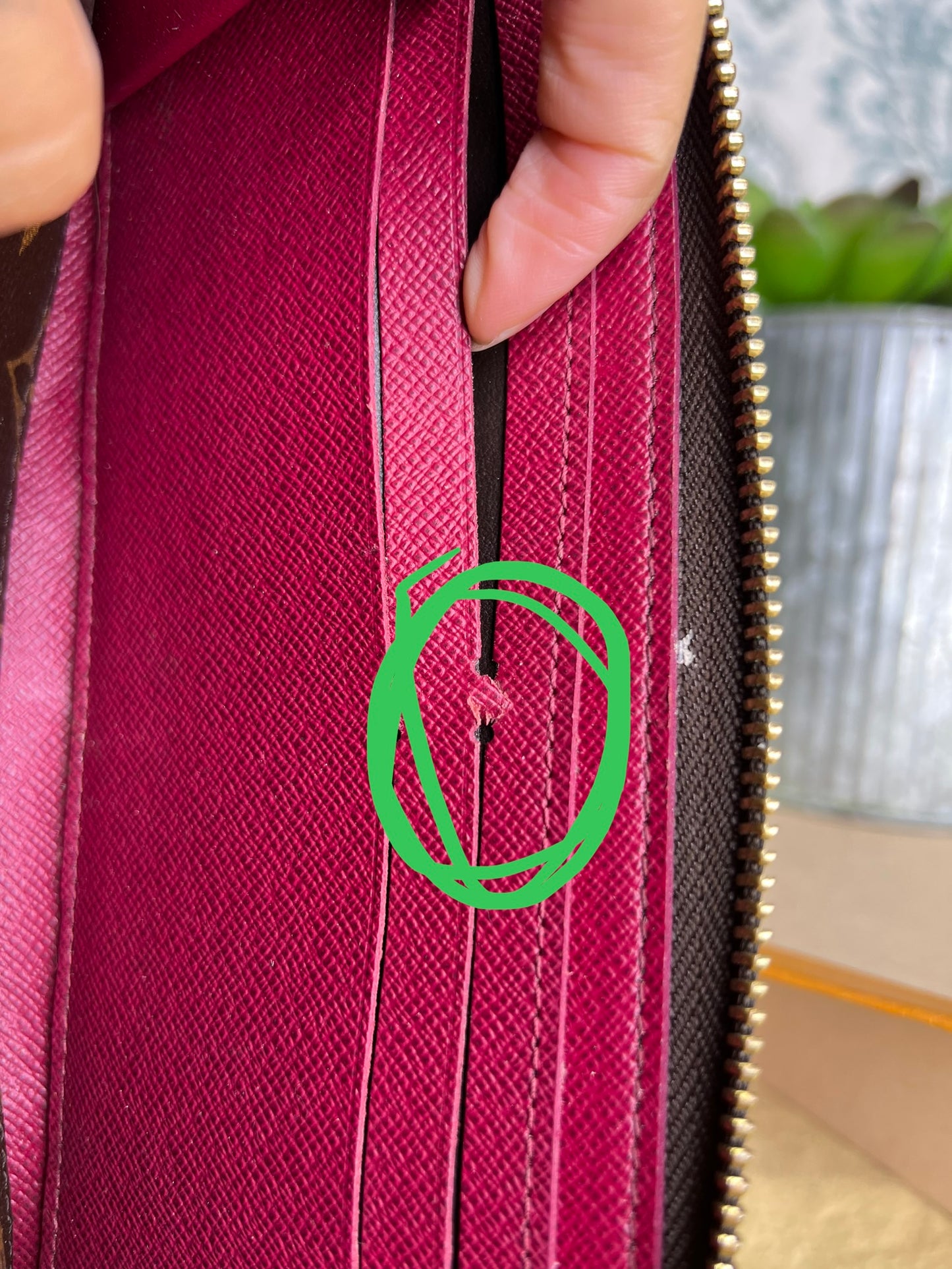 Louis Vuitton Clemence Wallet Fuschia
