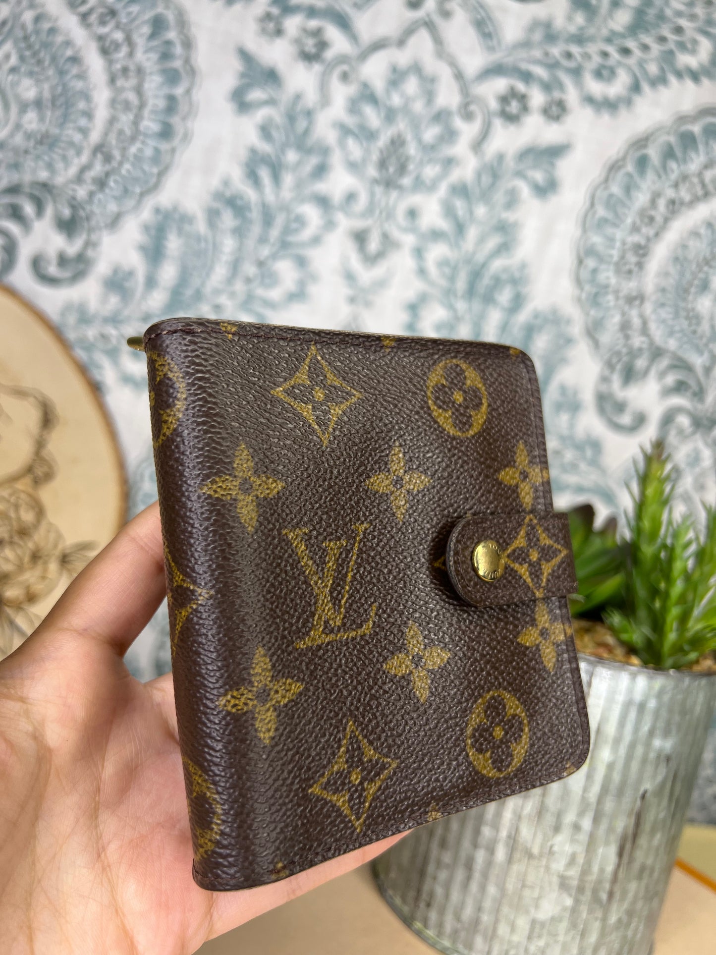 Monogram Compact Zip Wallet