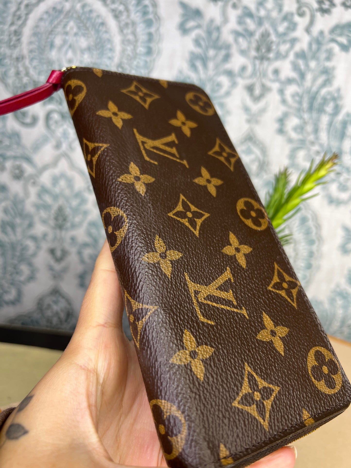 Louis Vuitton Clemence Wallet Fuschia