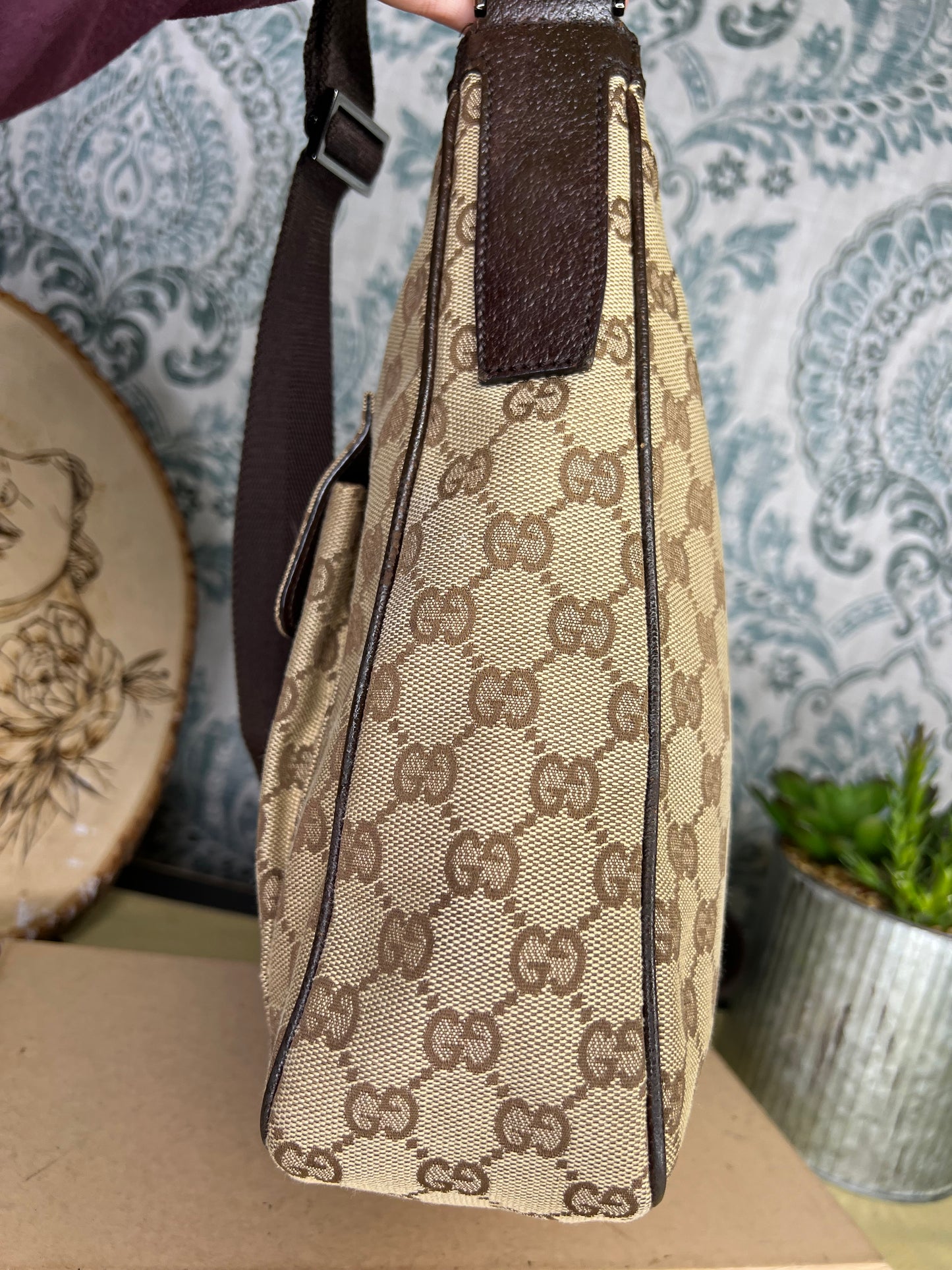Gucci Canvas Crossbody Bag