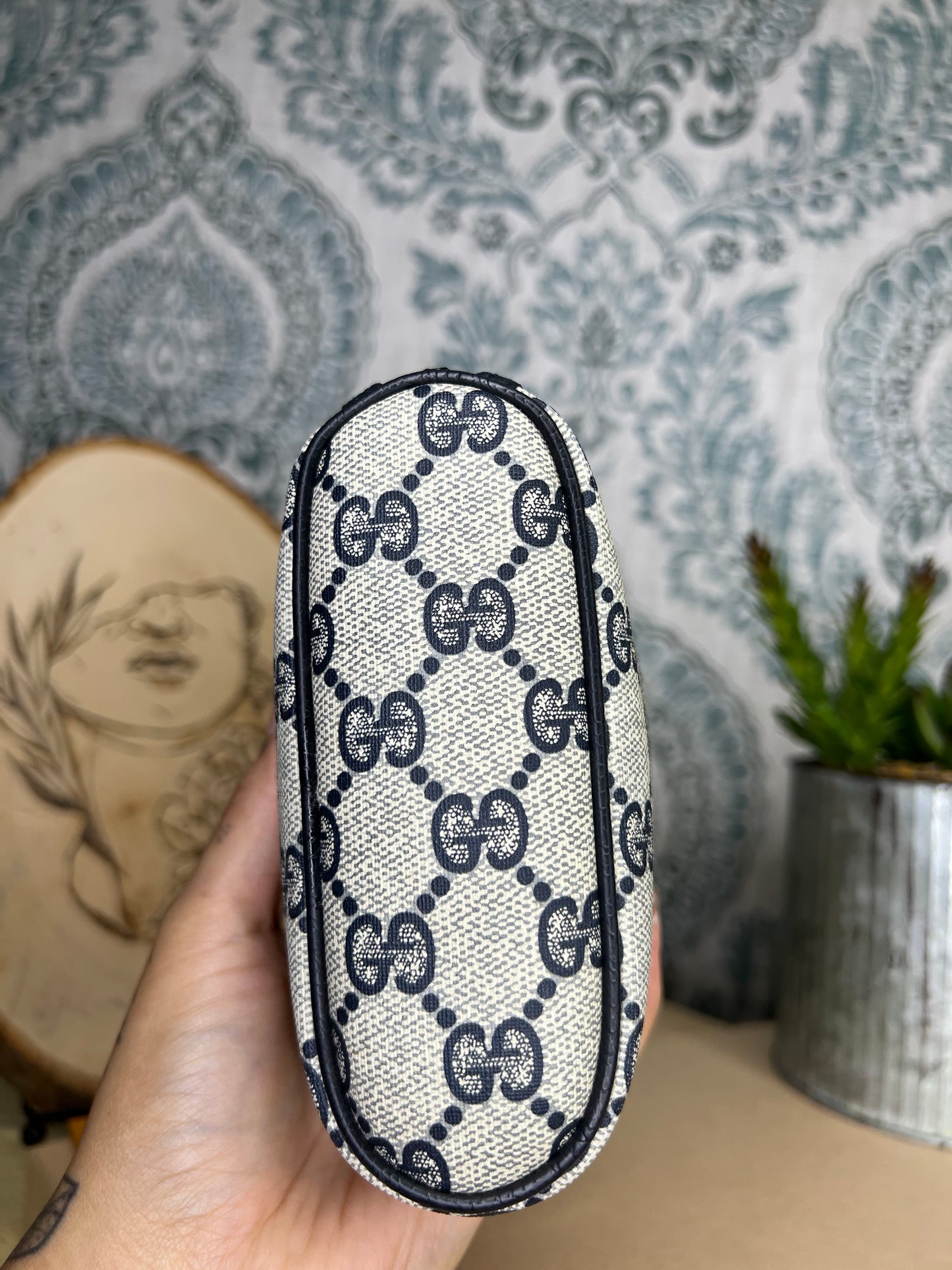 Gucci Navy Vintage Clutch