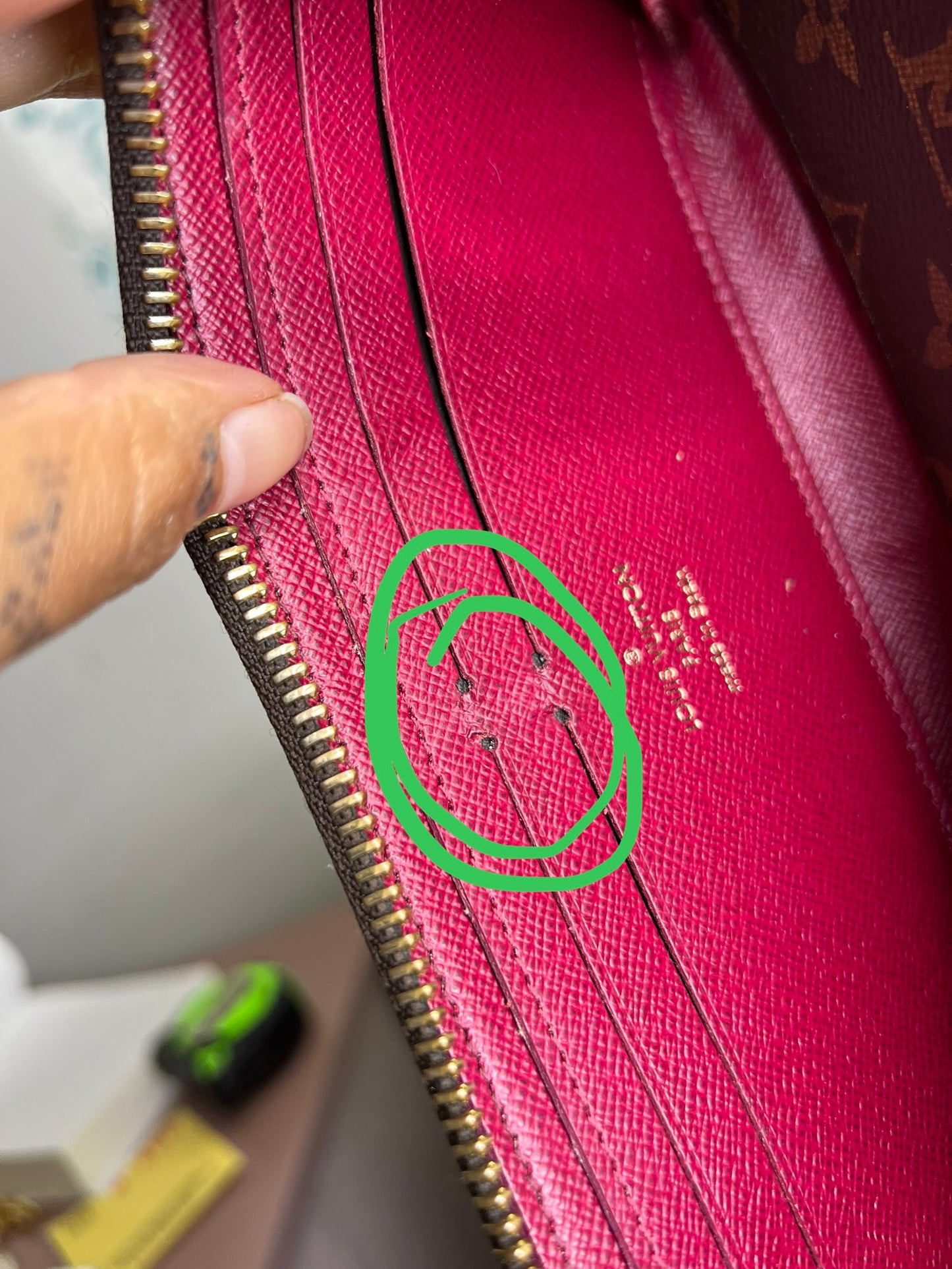 Louis Vuitton Clemence Wallet Fuschia
