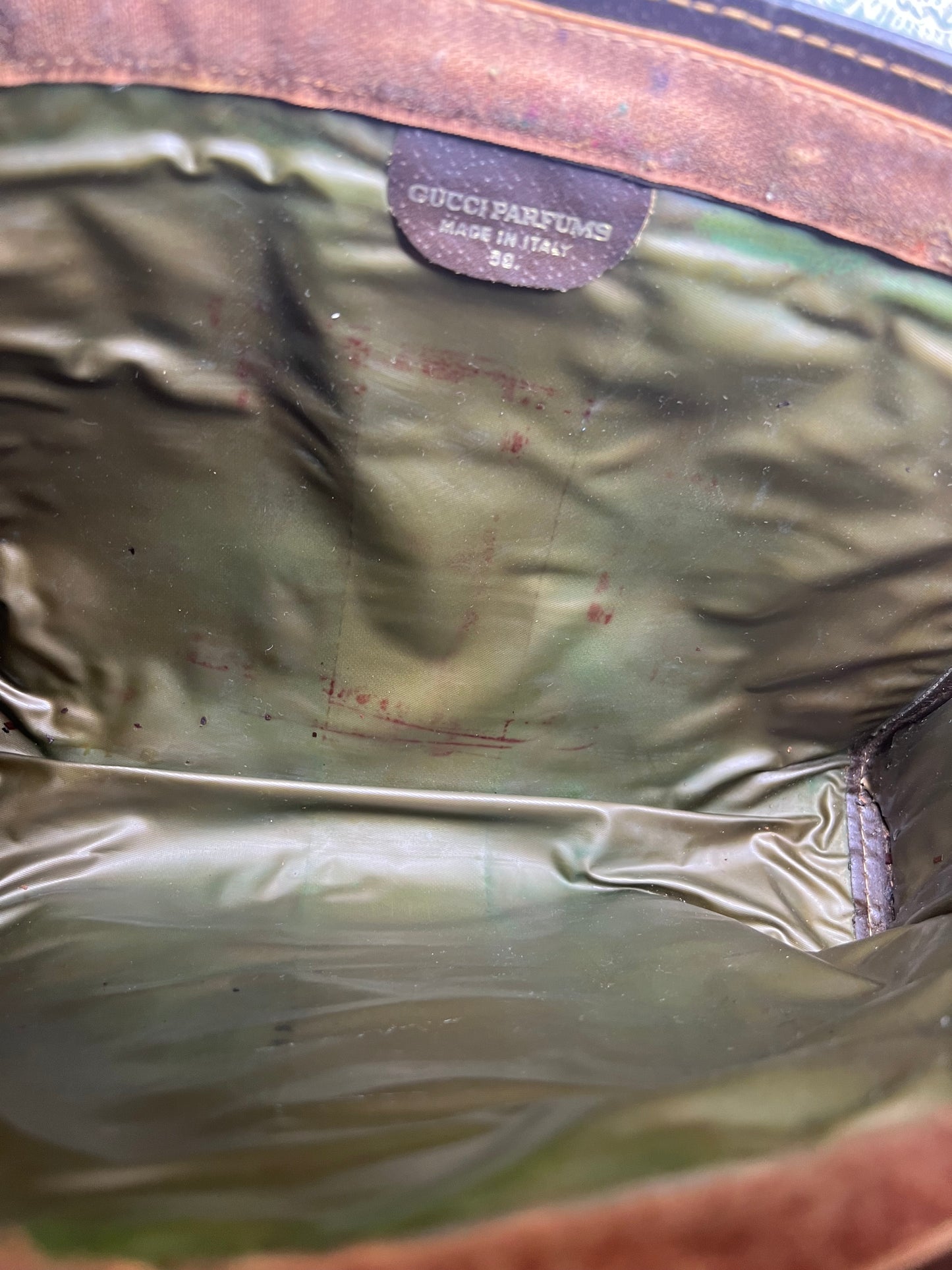 Gucci Parfum Supreme Brown Sherry Line Clutch