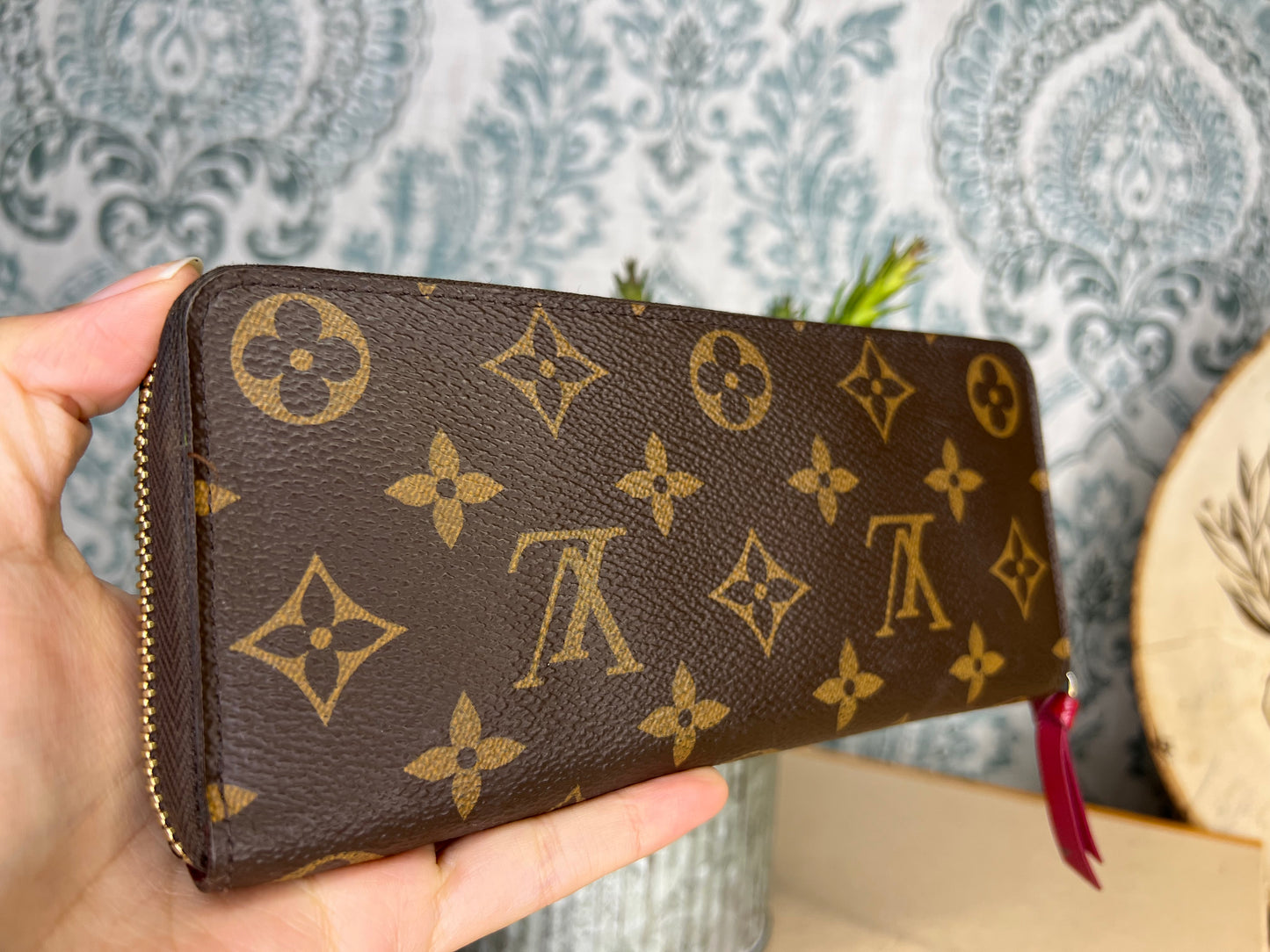 Louis Vuitton Clemence Wallet Fuschia