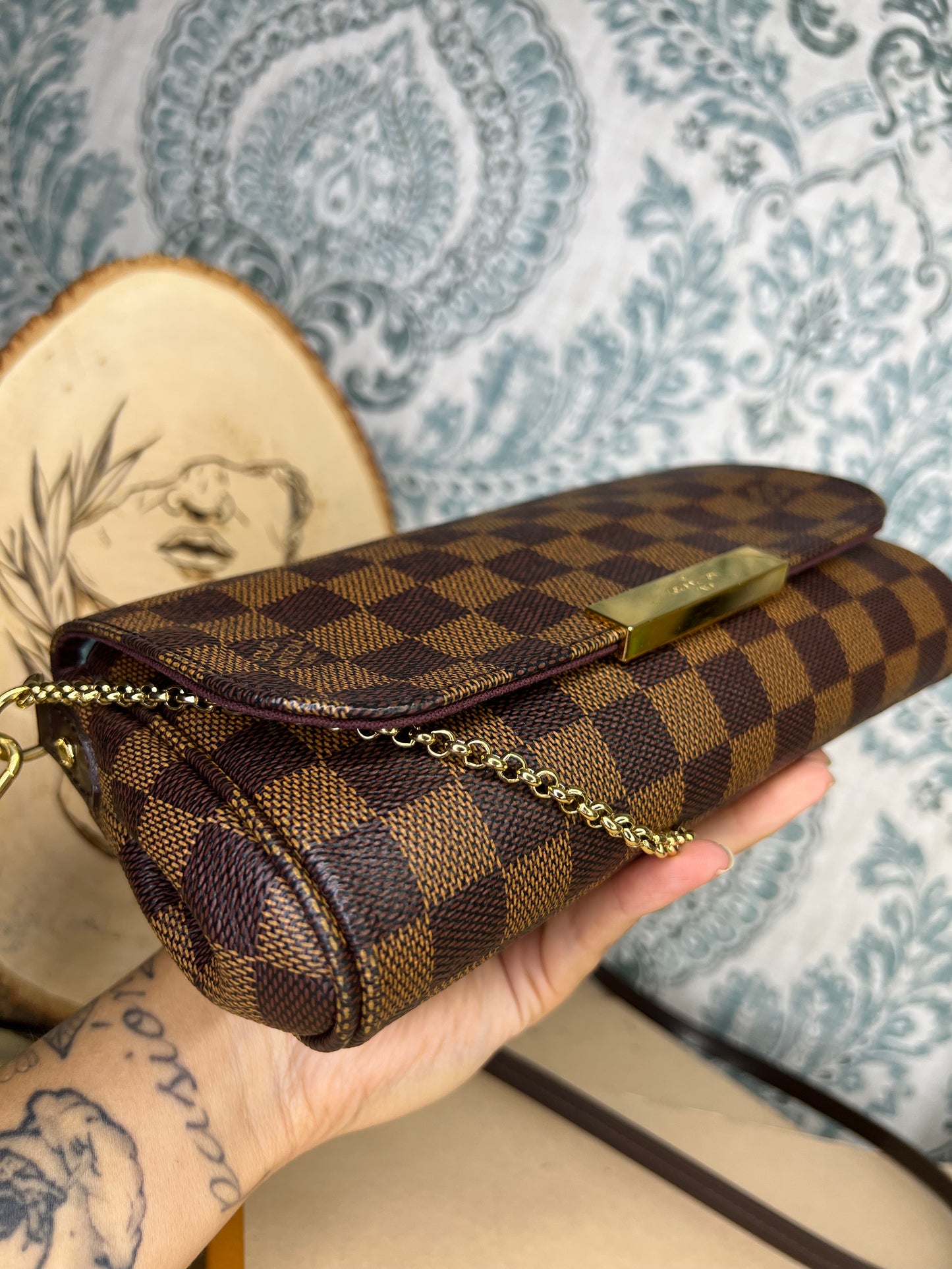 Damier Ebene Favorite PM