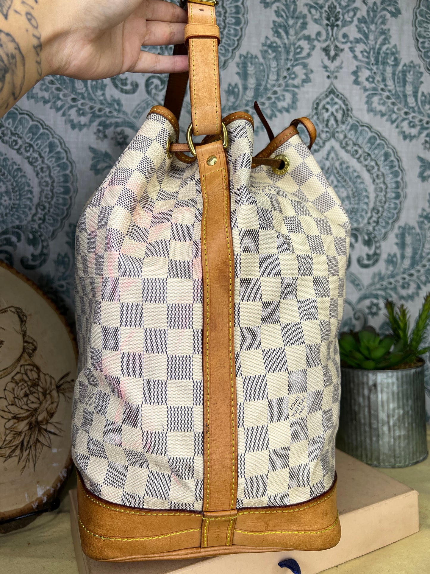 Damier Azur Noe GM