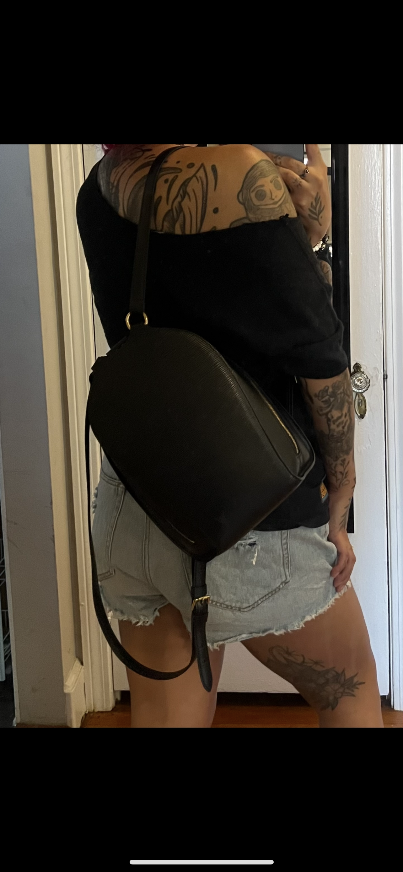 Louis Vuitton Epi Black Mabillon