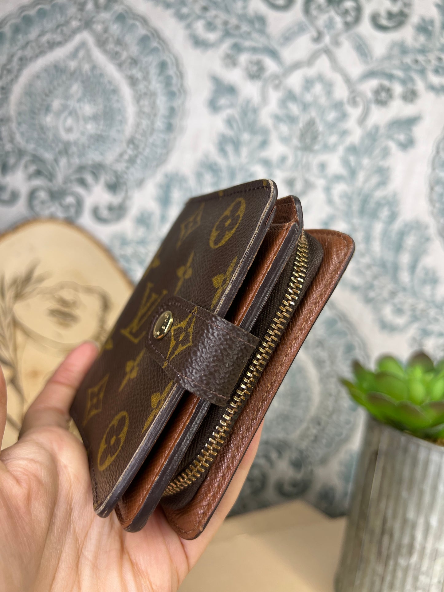 Monogram Compact Zip Wallet