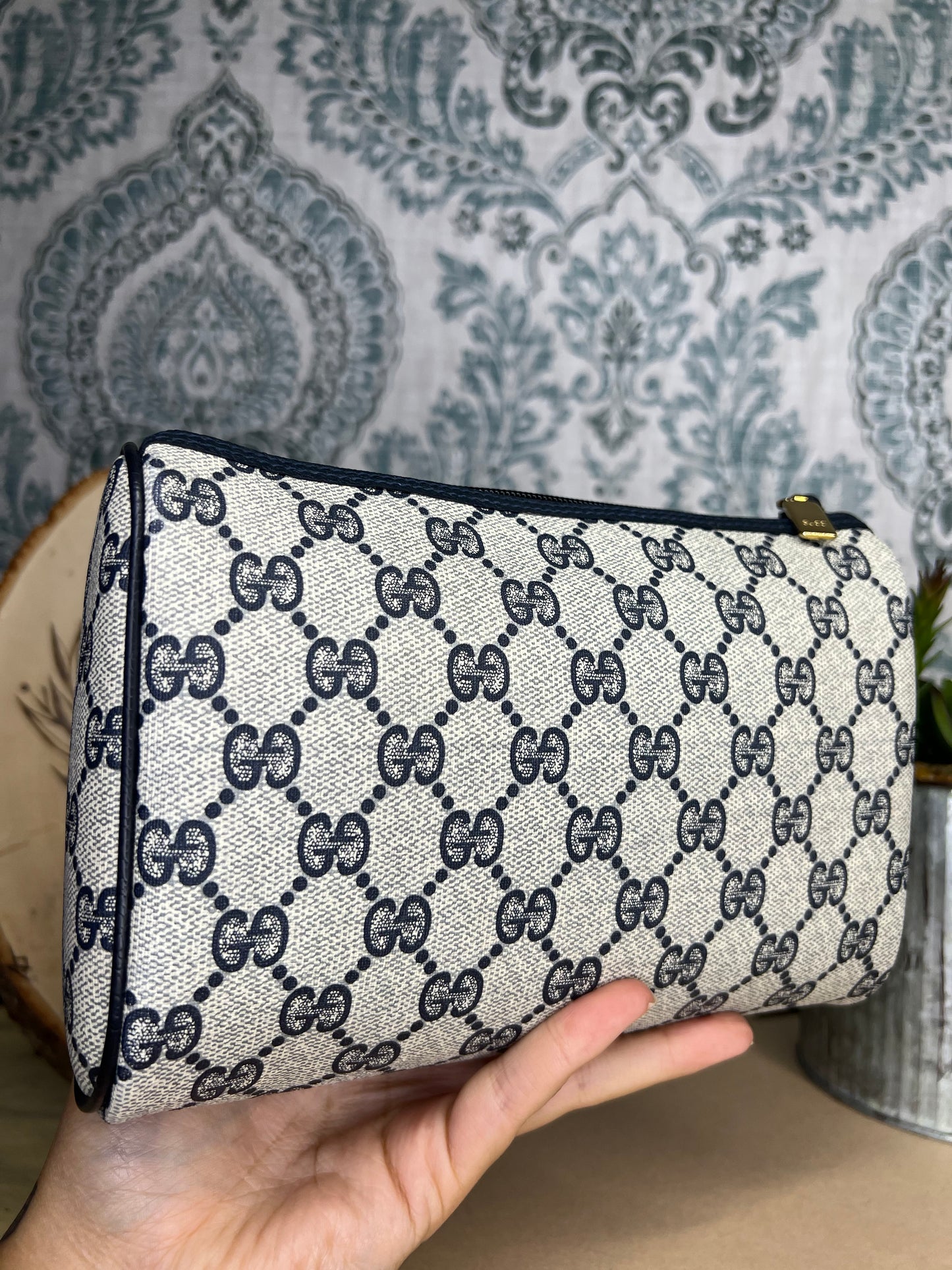 Gucci Navy Vintage Clutch
