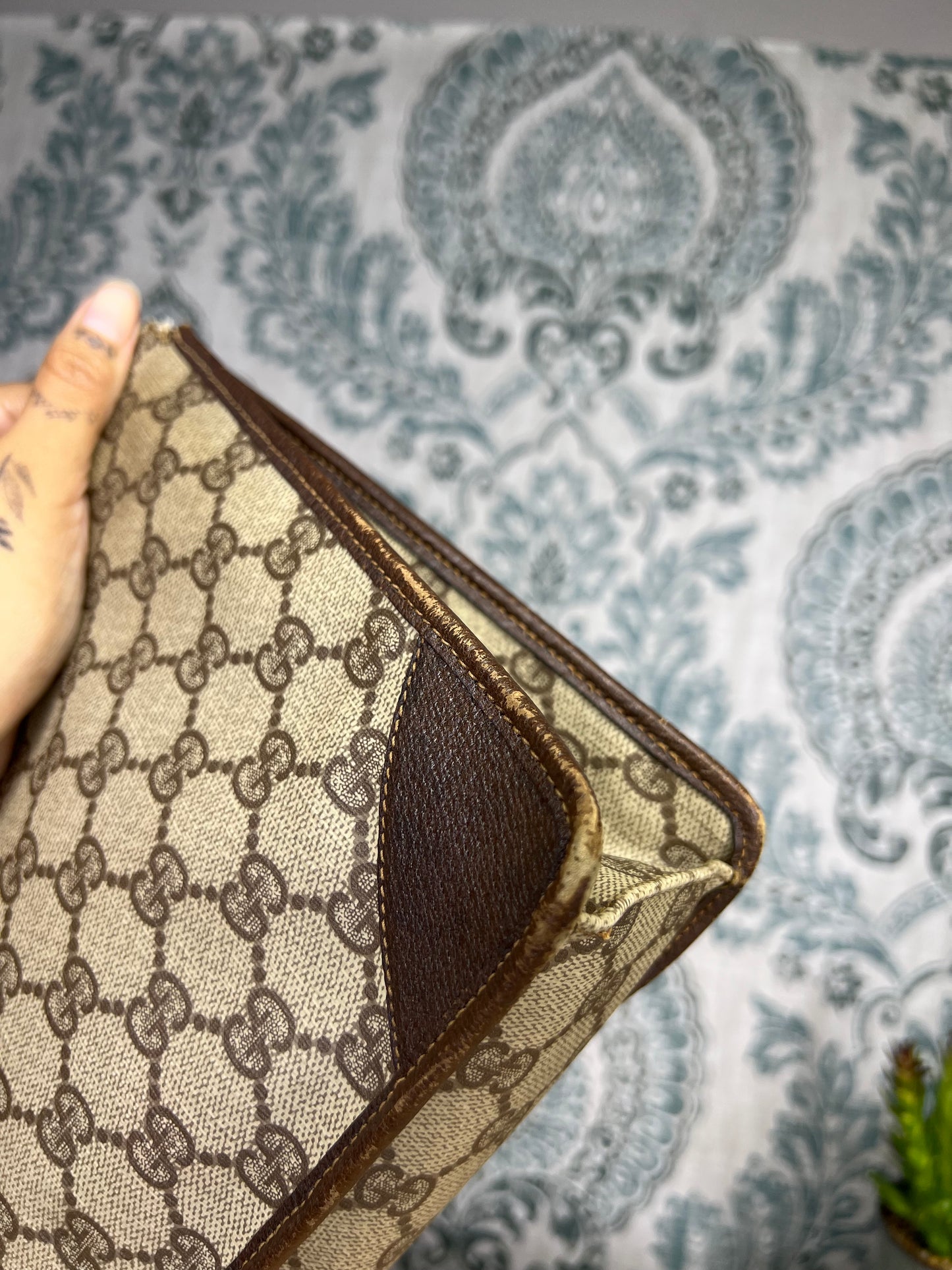 Gucci Vintage Brown Clutch