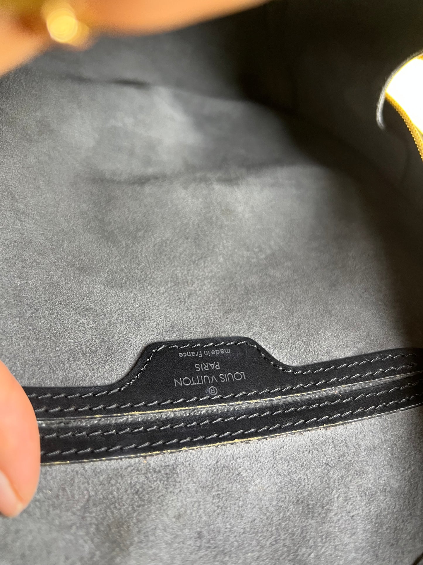 Louis Vuitton Epi Black Mabillon