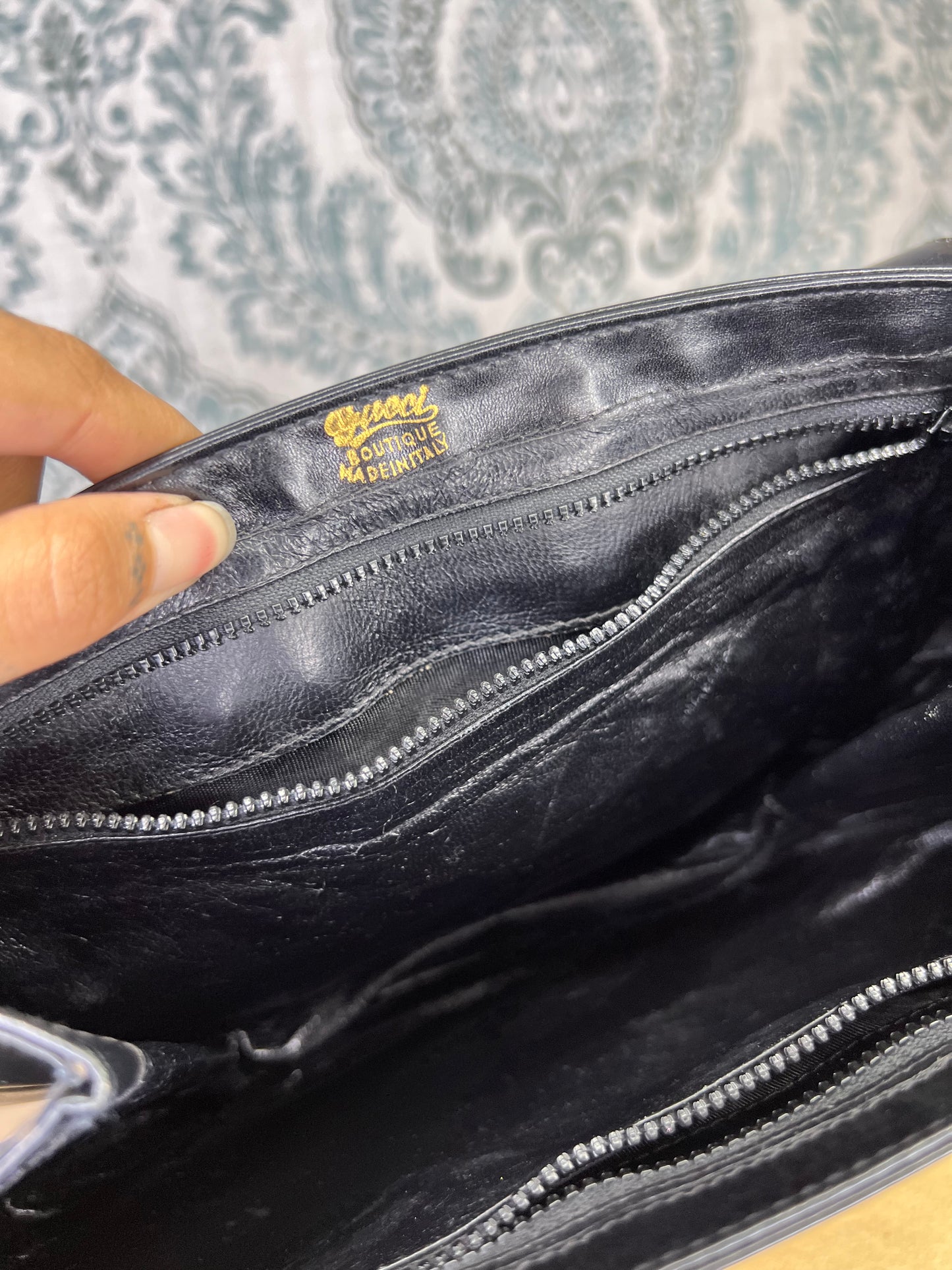 Gucci Vintage Horsebit Black Shoulder Bag