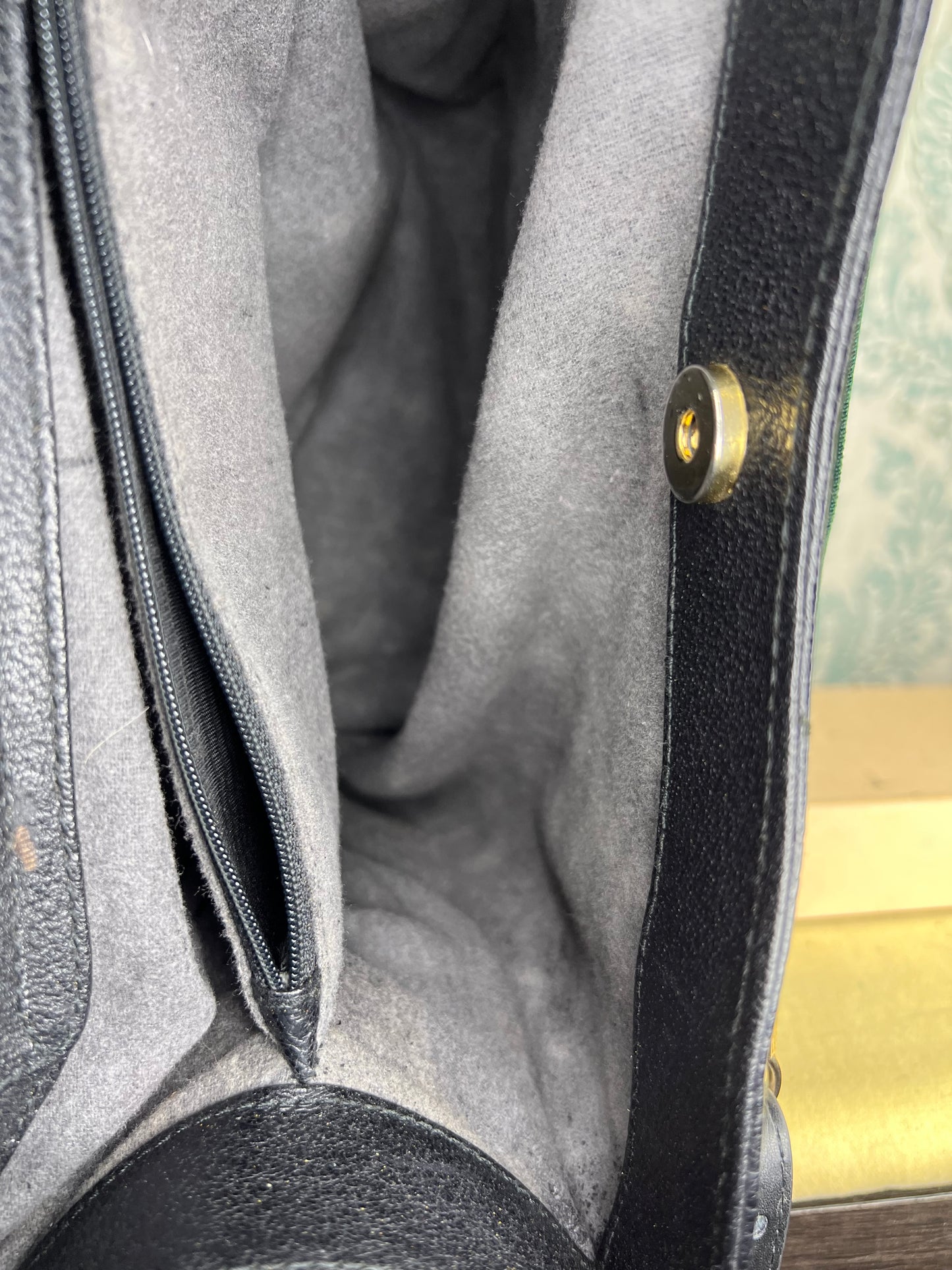 Gucci Vintage Black Diana Tote
