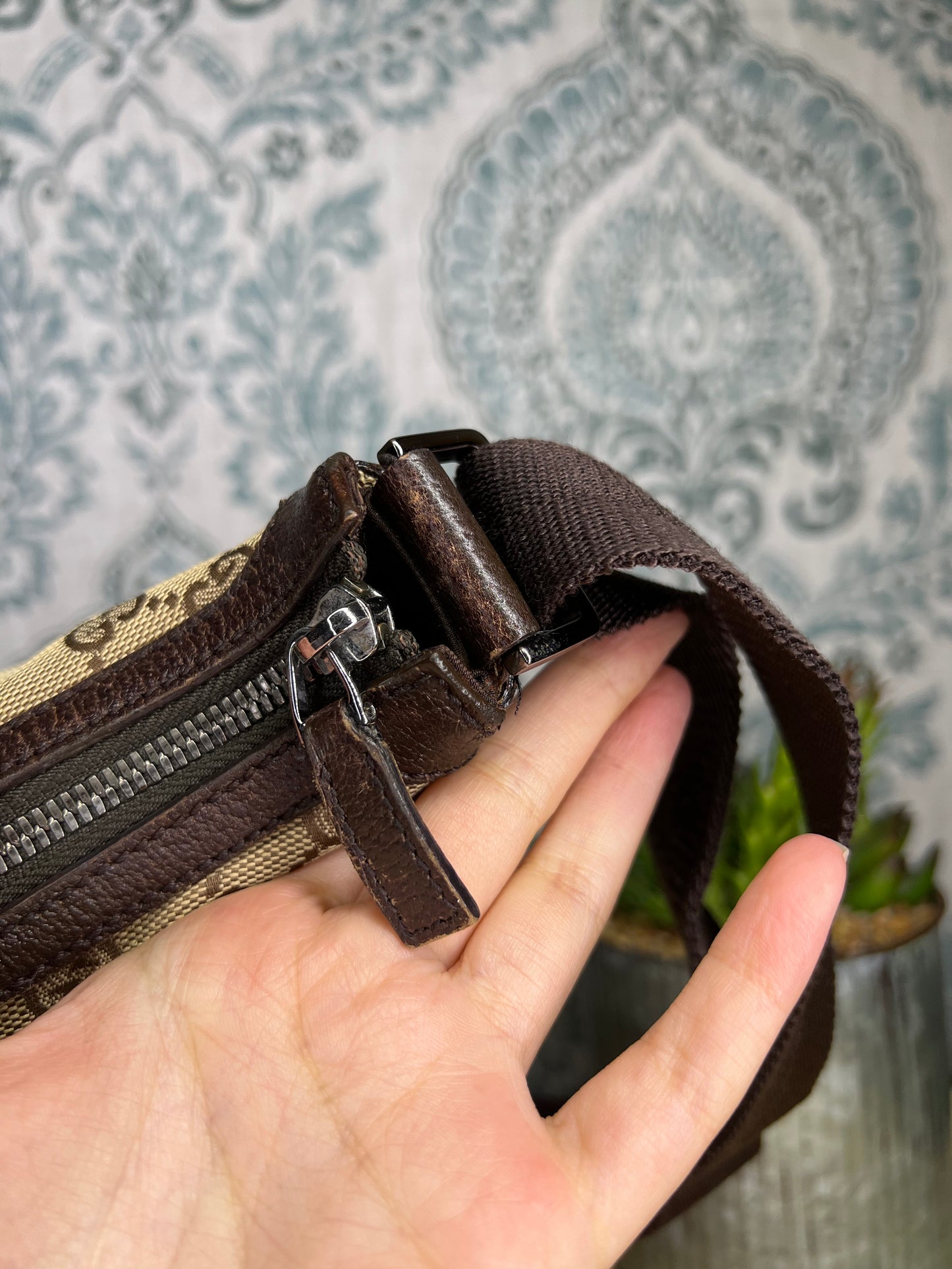 Gucci Canvas Crossbody Bag