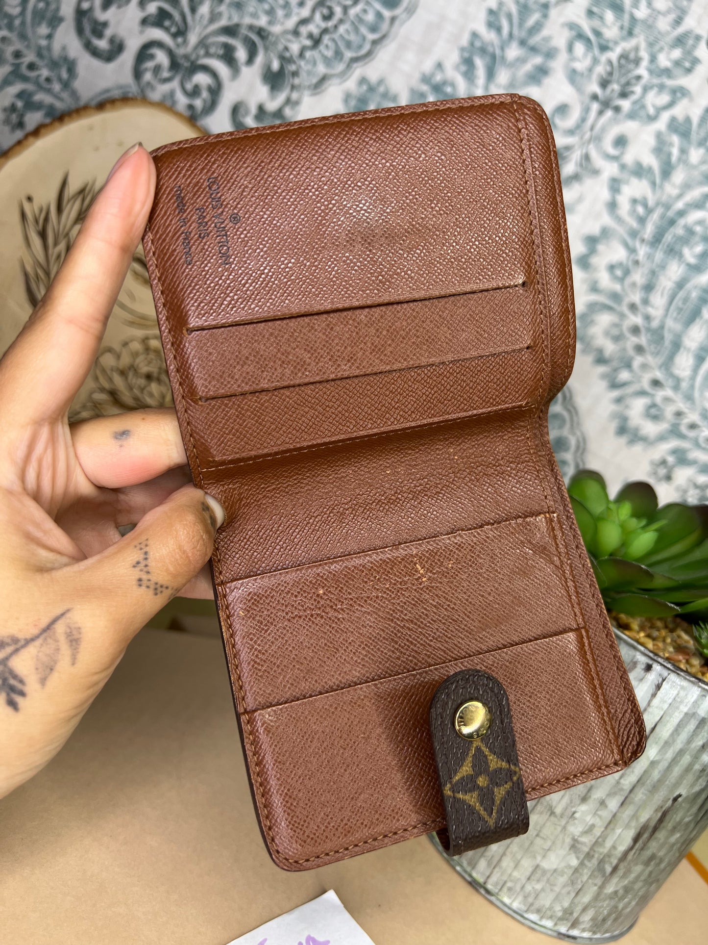 Monogram Compact Zip Wallet