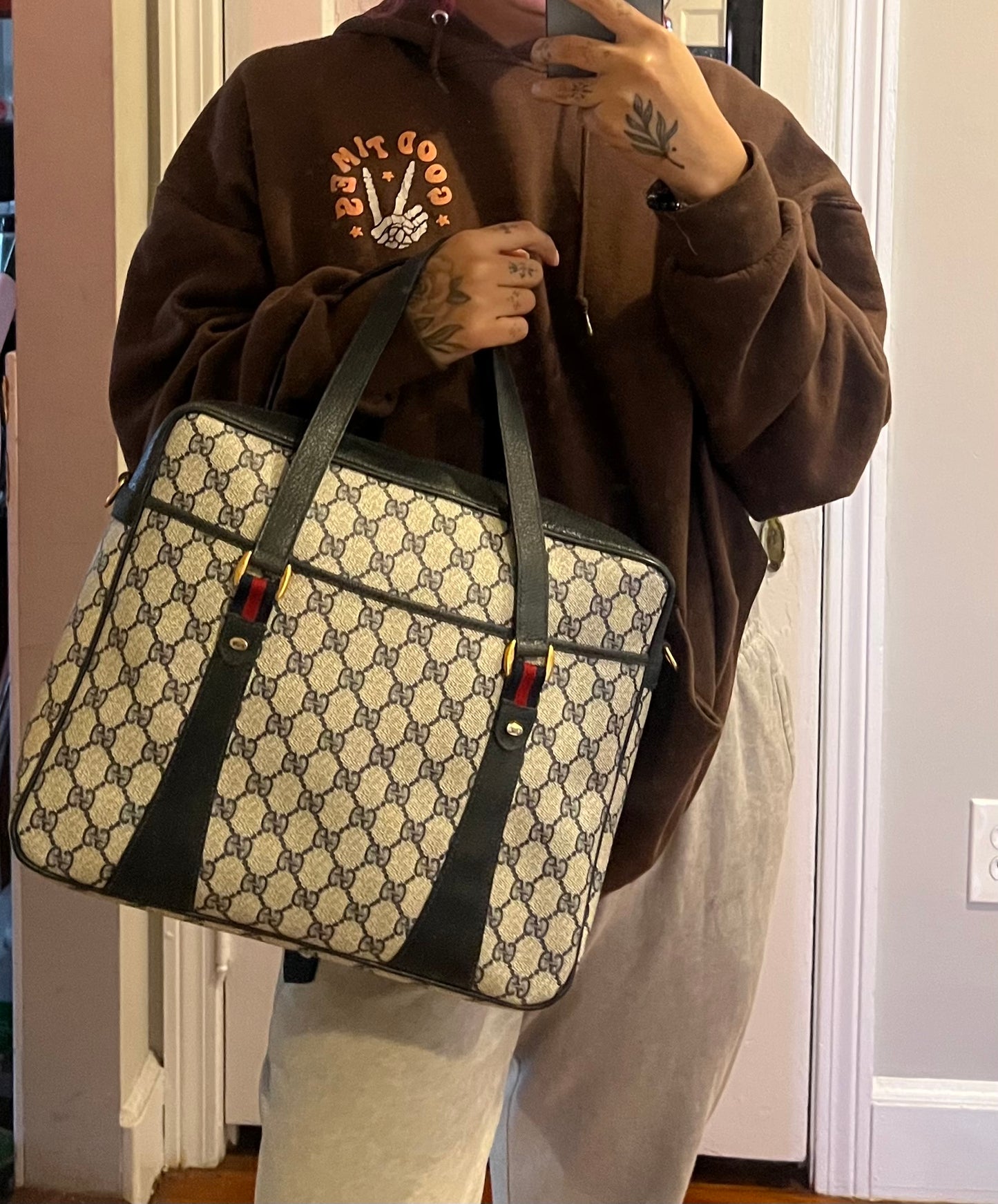 Gucci Sherry Line Satchel Bag
