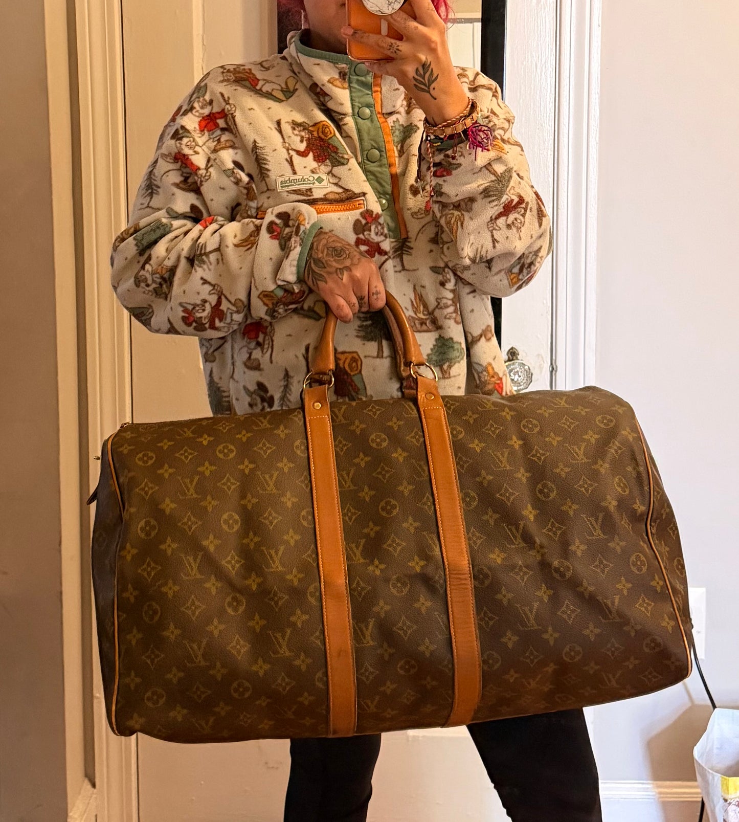 Louis Vuitton French Company Keepall 55 #2